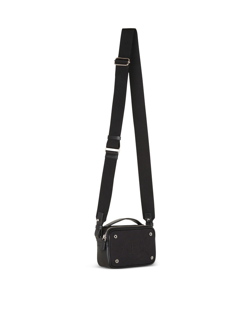 Mini Reporter bag in canvas and leather 3