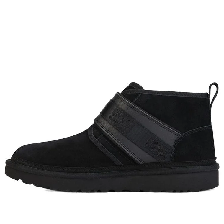UGG Neumel Snapback Buckle Fleece Lined Snow Boots Black 1118570-BLK - 1