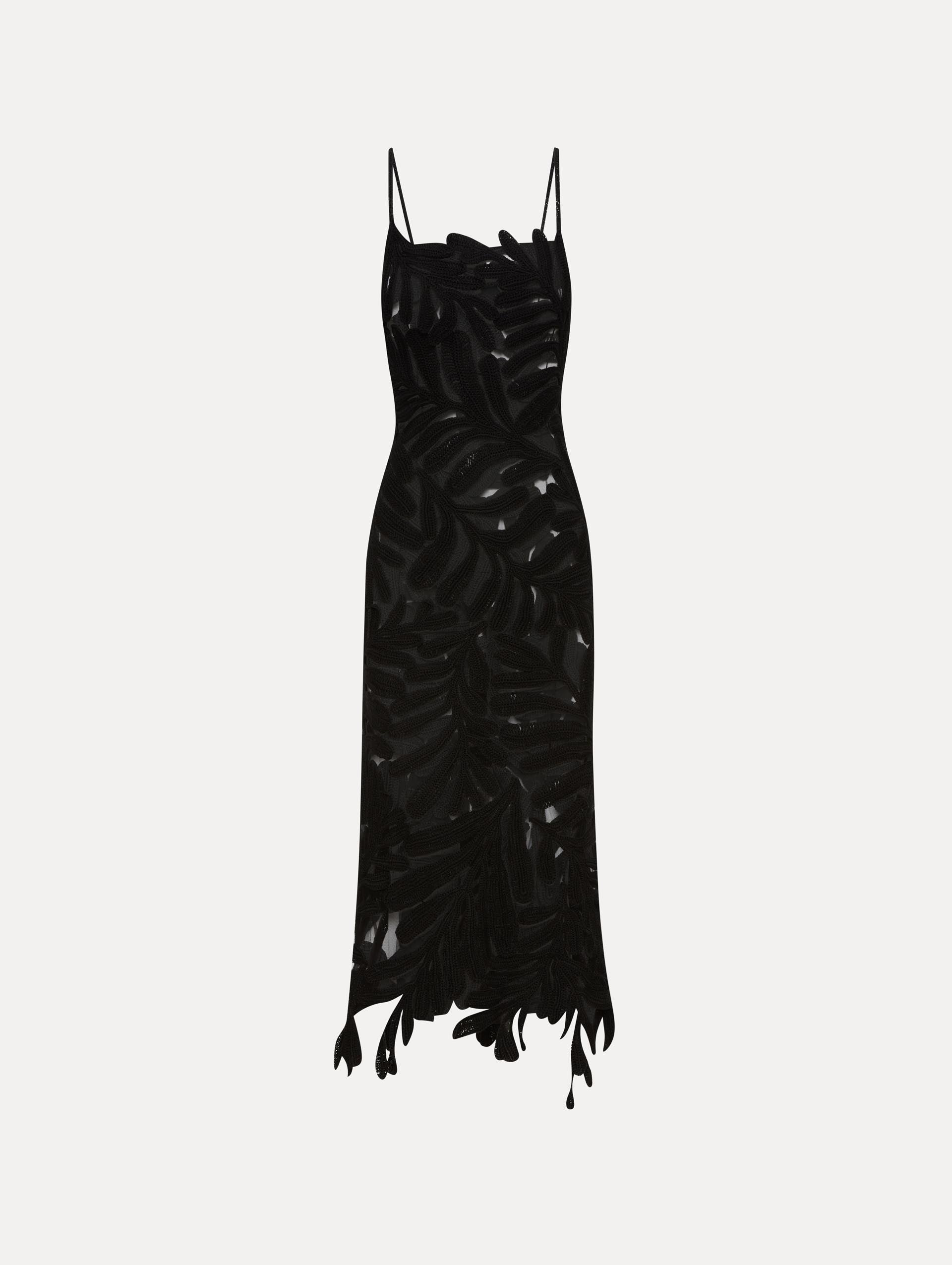 CROCHETED FERN MIDI DRESS - 1