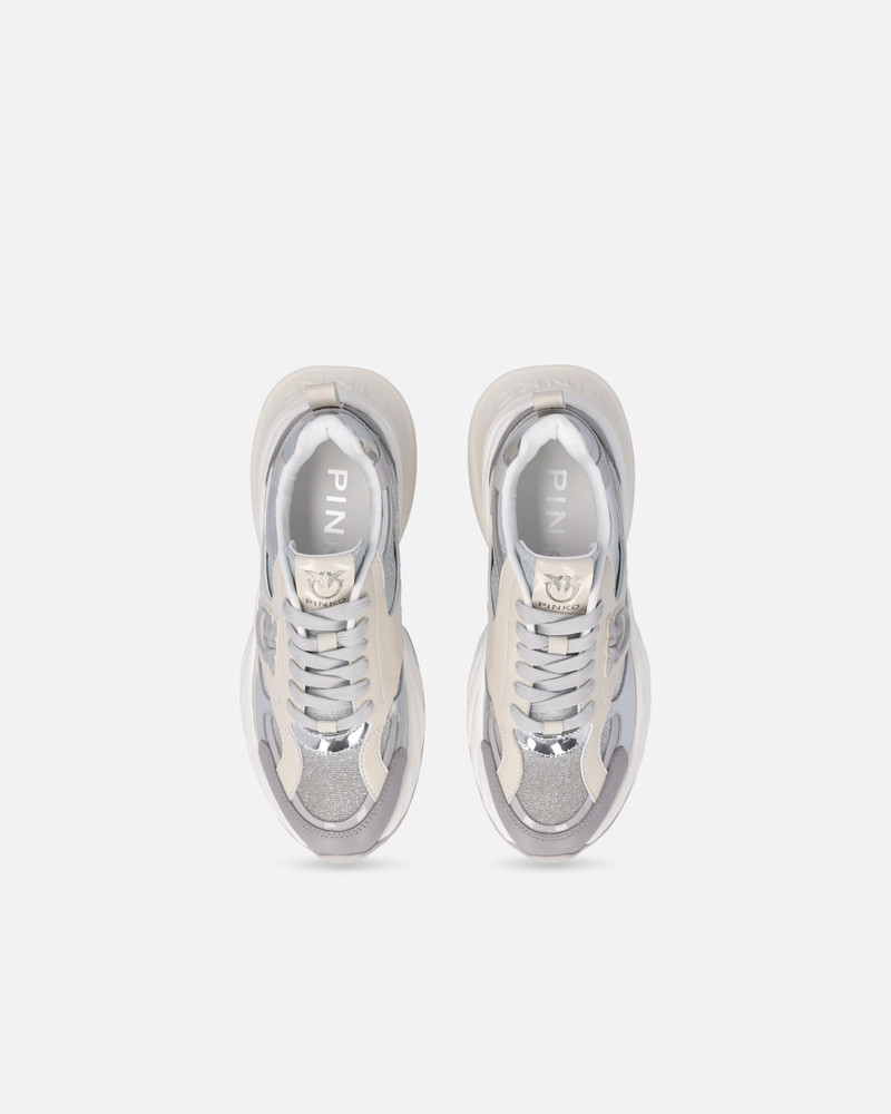 GLITTERY SNEAKERS WITH LOVE BIRDS LOGO 9