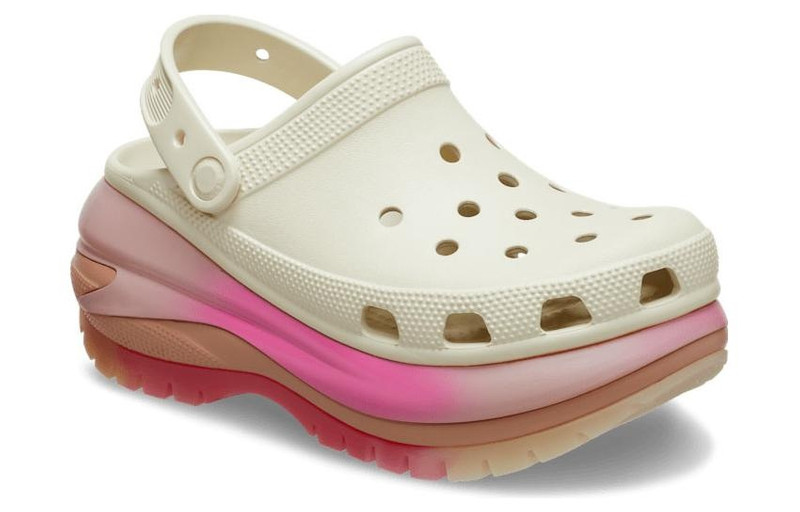 crocs Crocs Mega Crush Color Dip Clog 'White Pink' 208988-2Y3 outlook