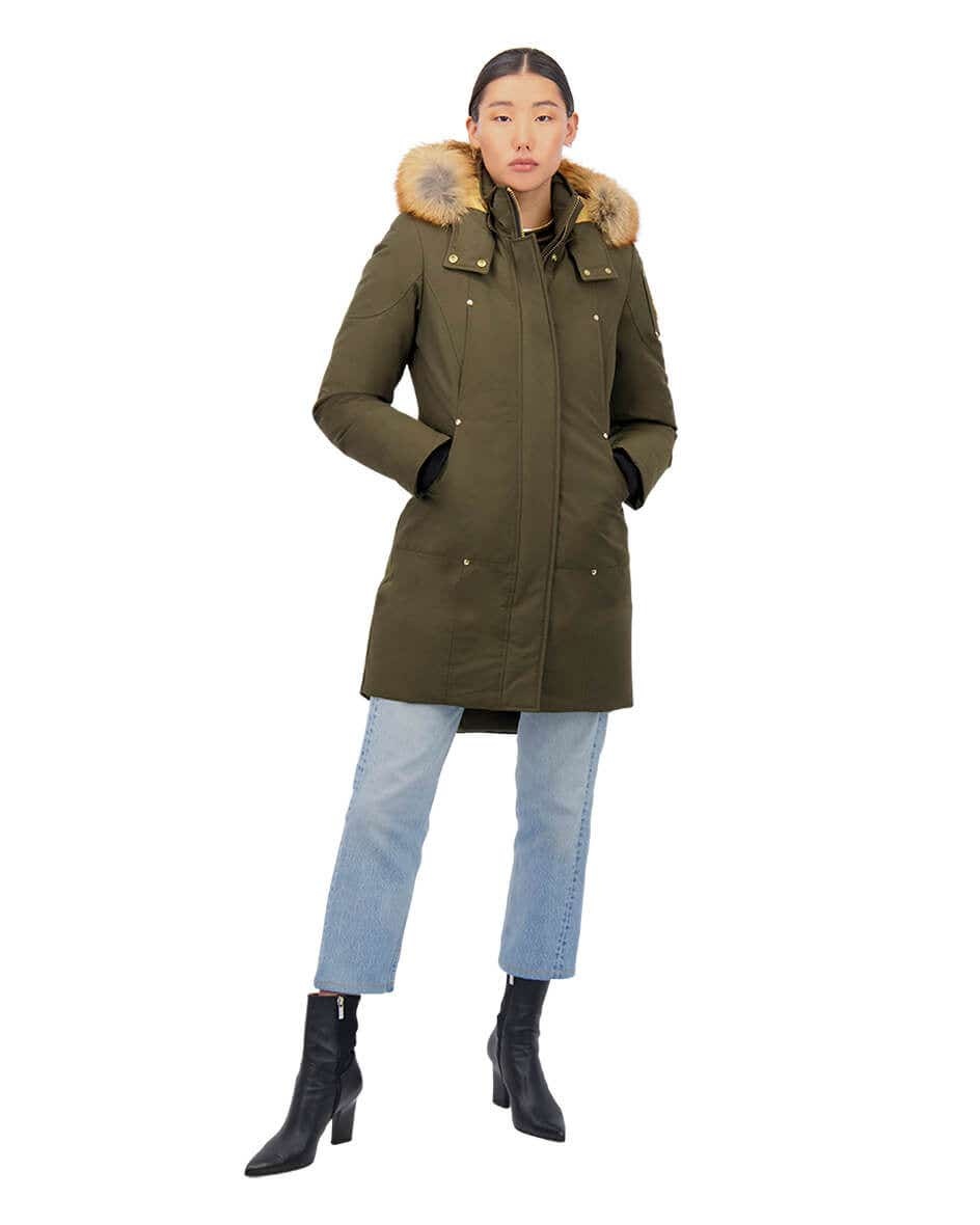 MOOSEKNUCKLES♦GOLD STIRLING PARKA SHEARLING MOOSE KNUCKLES GOLD STIRLING PARKA FUR | REVERSIBLE