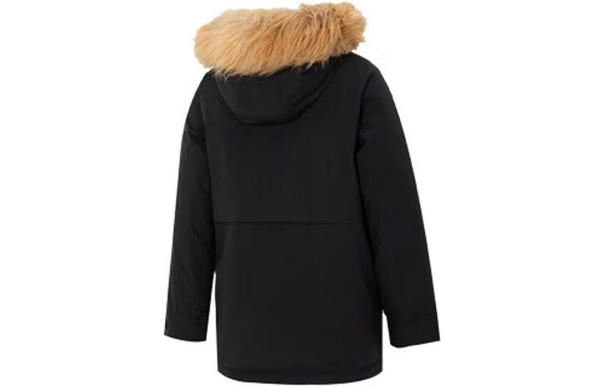 (WMNS) New Balance Winter Long Down Parka Jacket 'Black Brown' AWJ34305-BK - 2