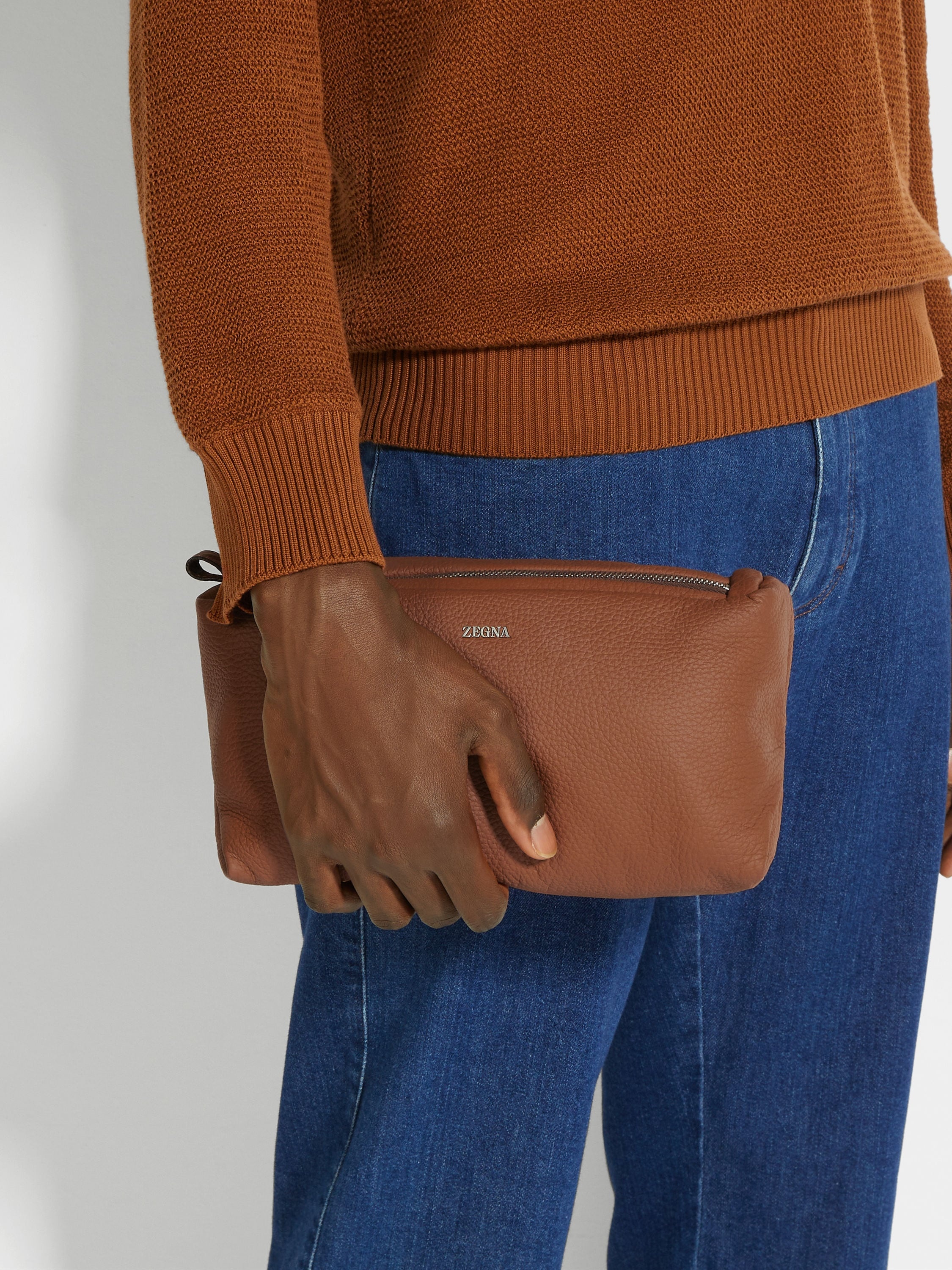 FOLIAGE DEERSKIN SOFTY POUCH - 4