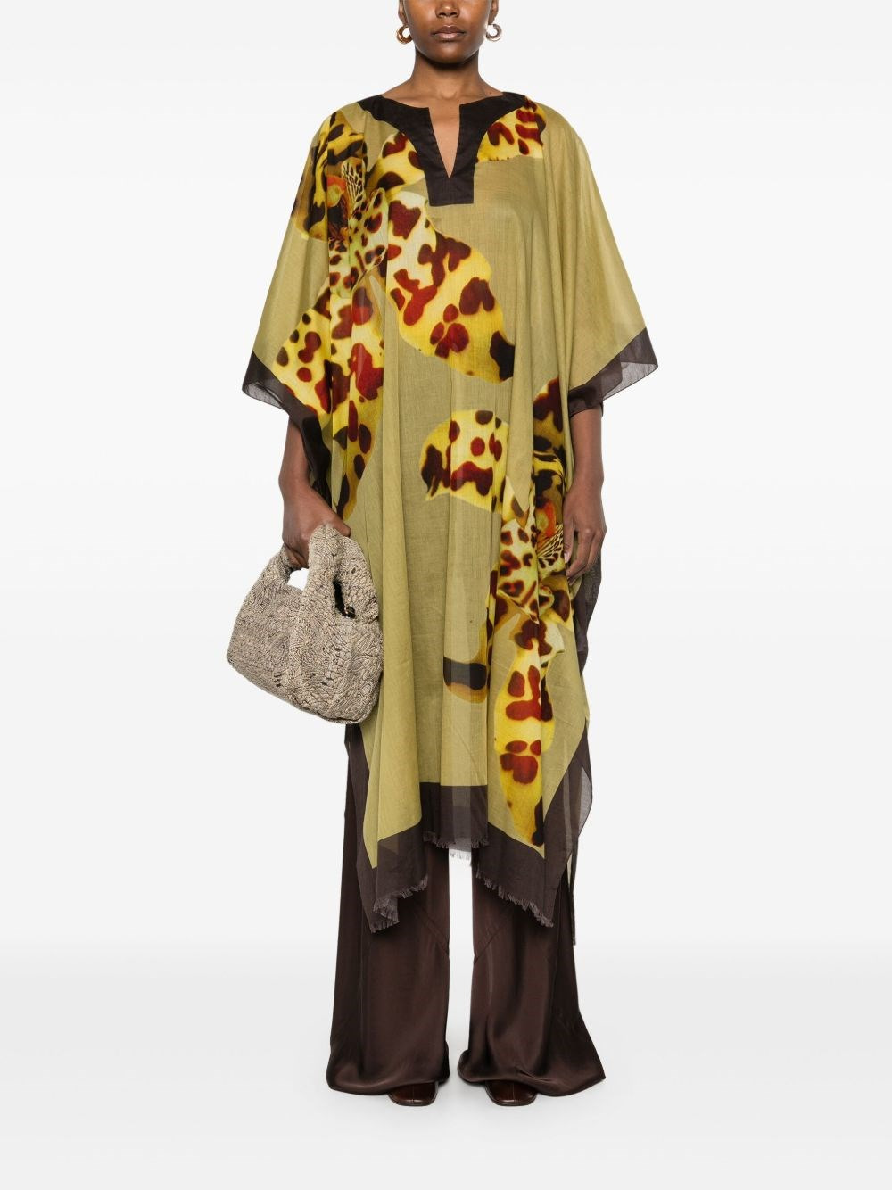 Printed cotton kaftan - 3