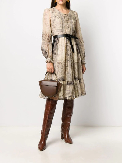 Etro  paisley print midi dress  outlook