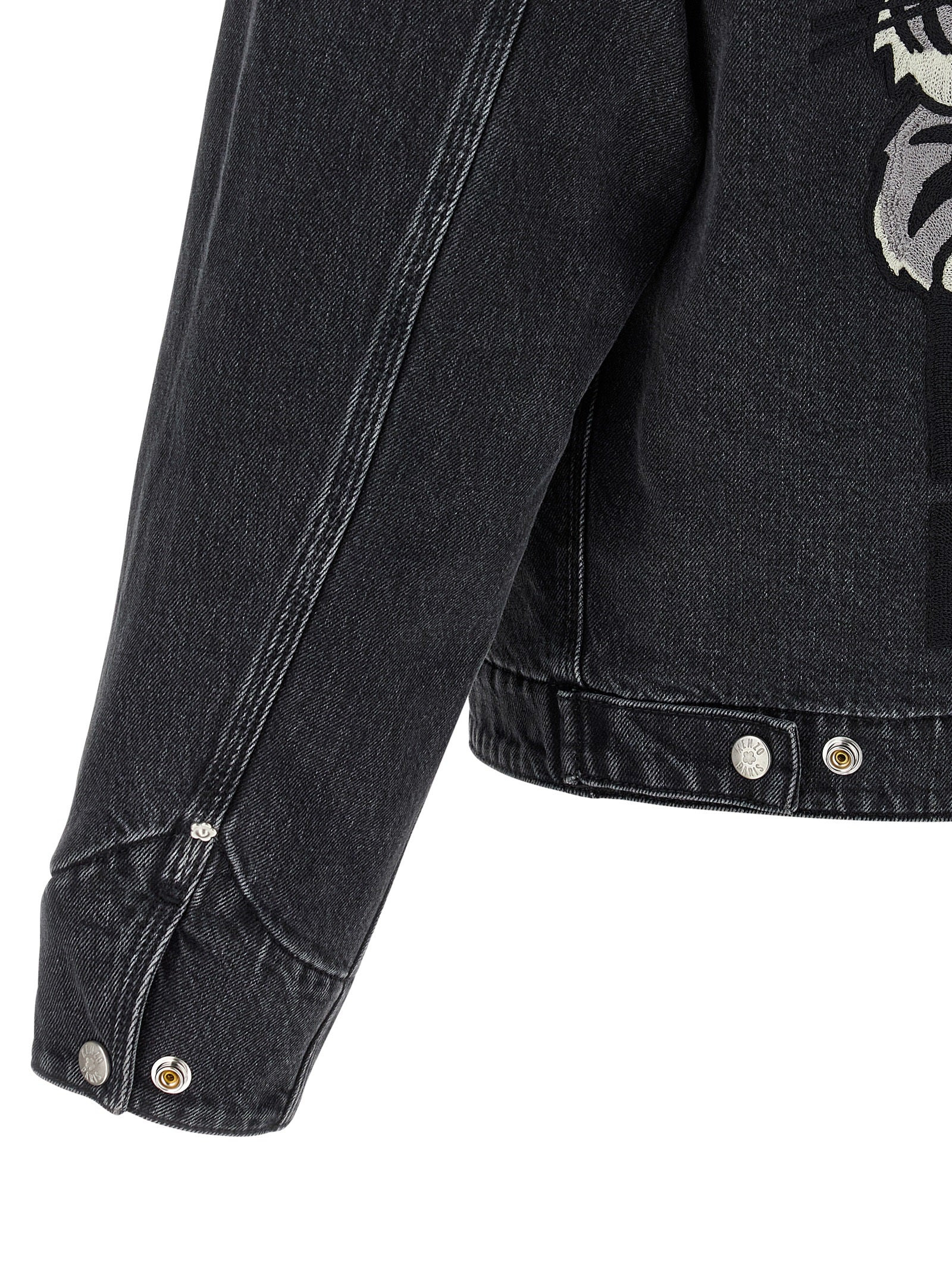 Kenzo Happy Tiger Puffer Jackets Black - 4