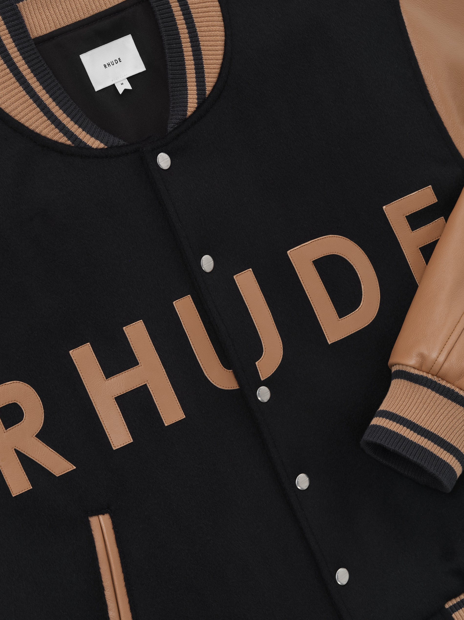 RHUDE COLLEGIATE VARSITY JACKET - 5
