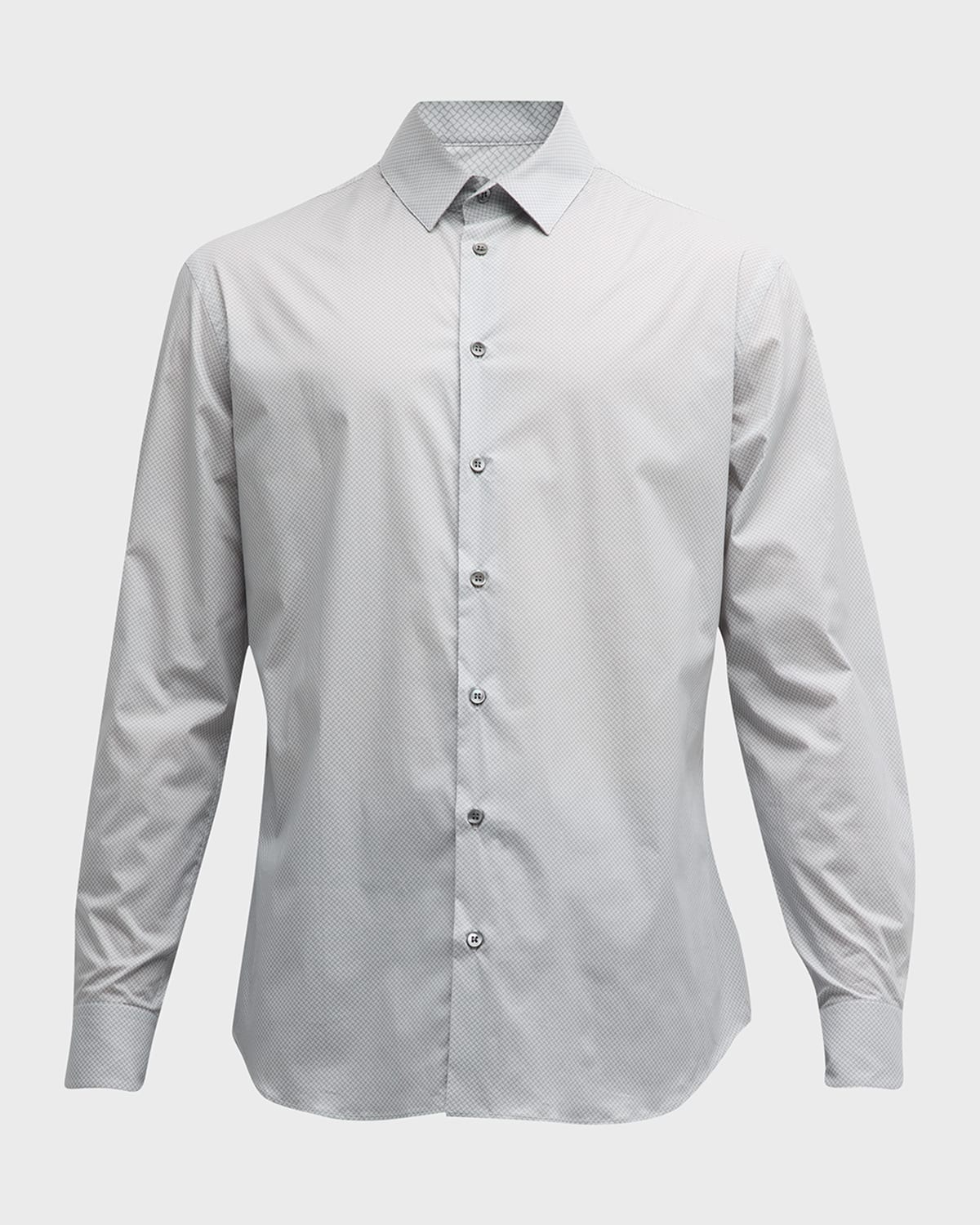 Men's Cotton-Stretch Sport Shirt - 1