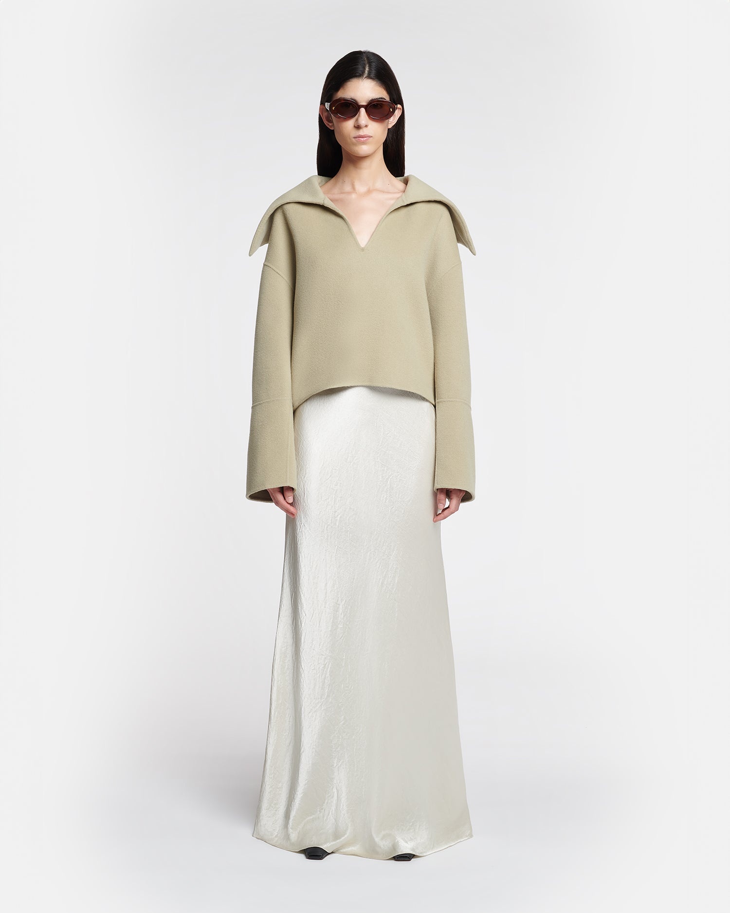 Double Wool And Silk Sweater - 4
