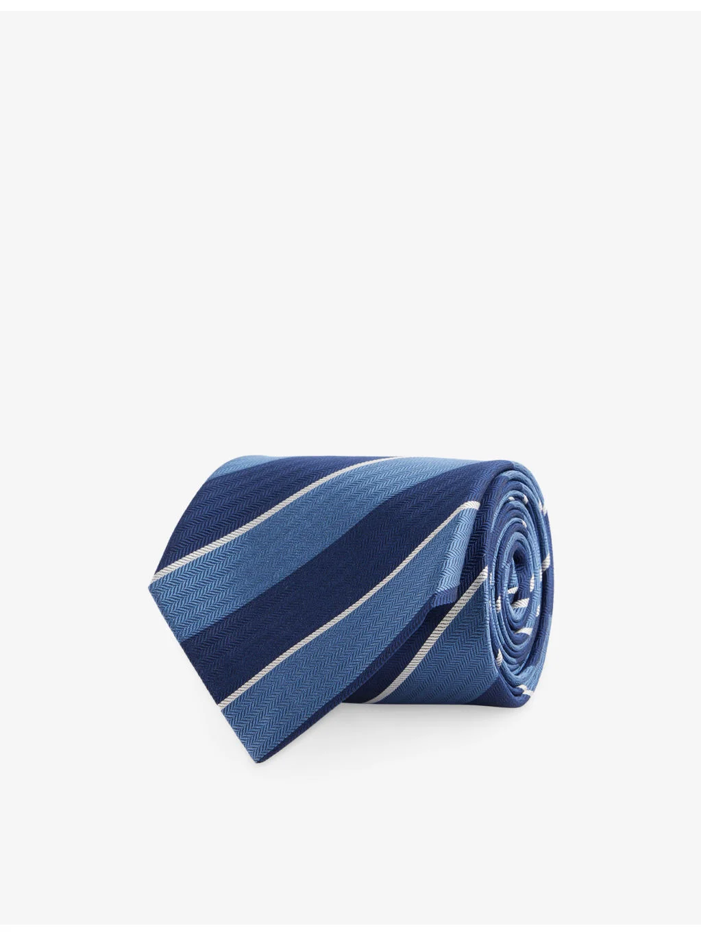 Striped Silk Tie - 1