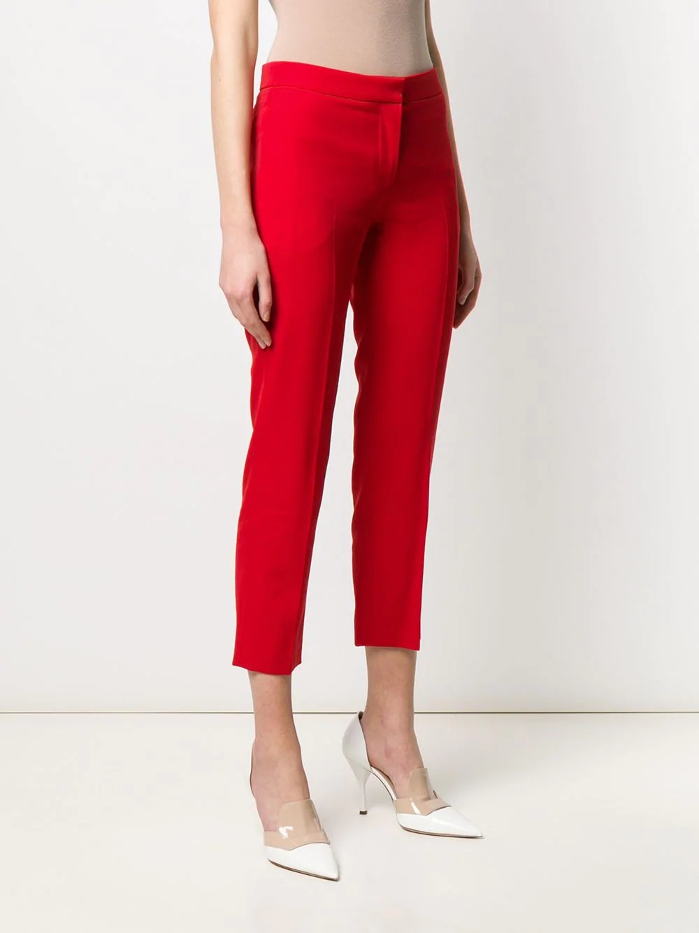 slim-fit cropped trousers - 3