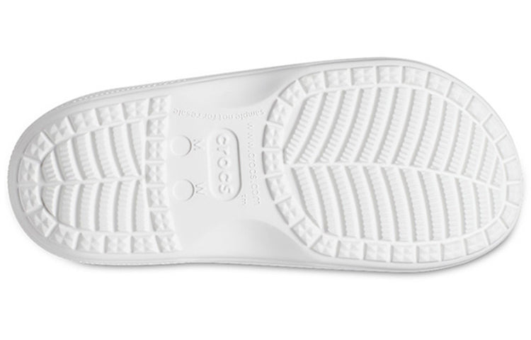 Crocs Fashion Casual Unisex White Slippers 207627-100 - 7