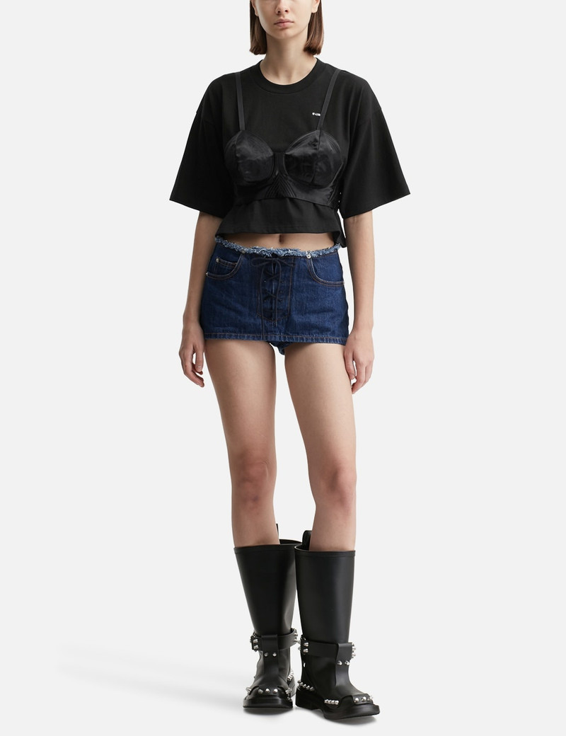 pushBUTTON bra point cropped top outlook