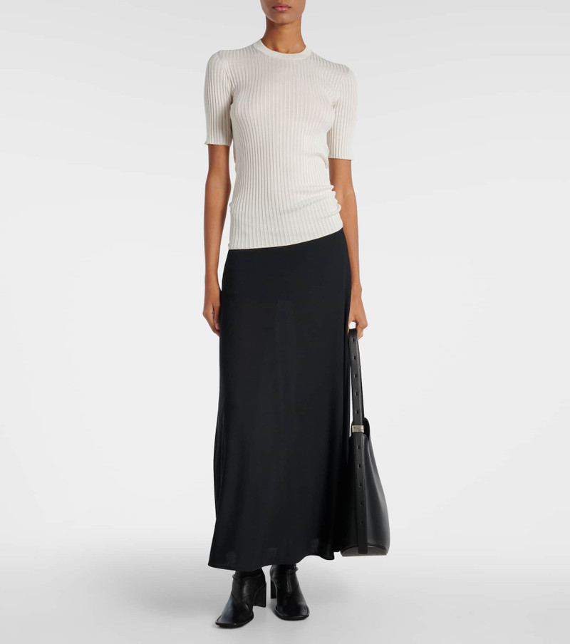 Jil Sander Ribbed-knit silk sweater outlook
