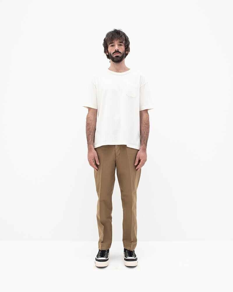 CHINO PANTS HW TAPER KHAKI - 2