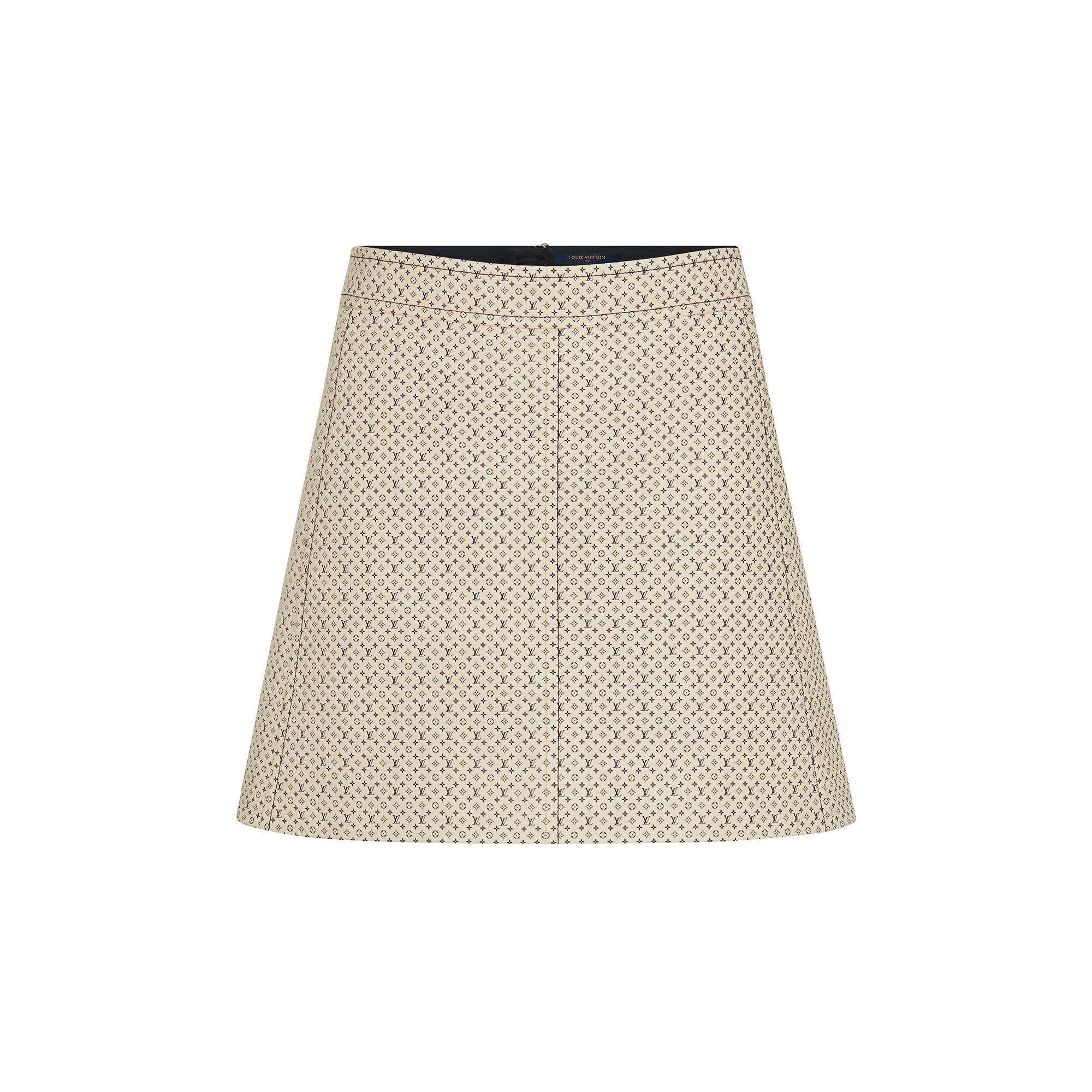 Louis Vuitton Monogram Leather Mini Skirt - 1