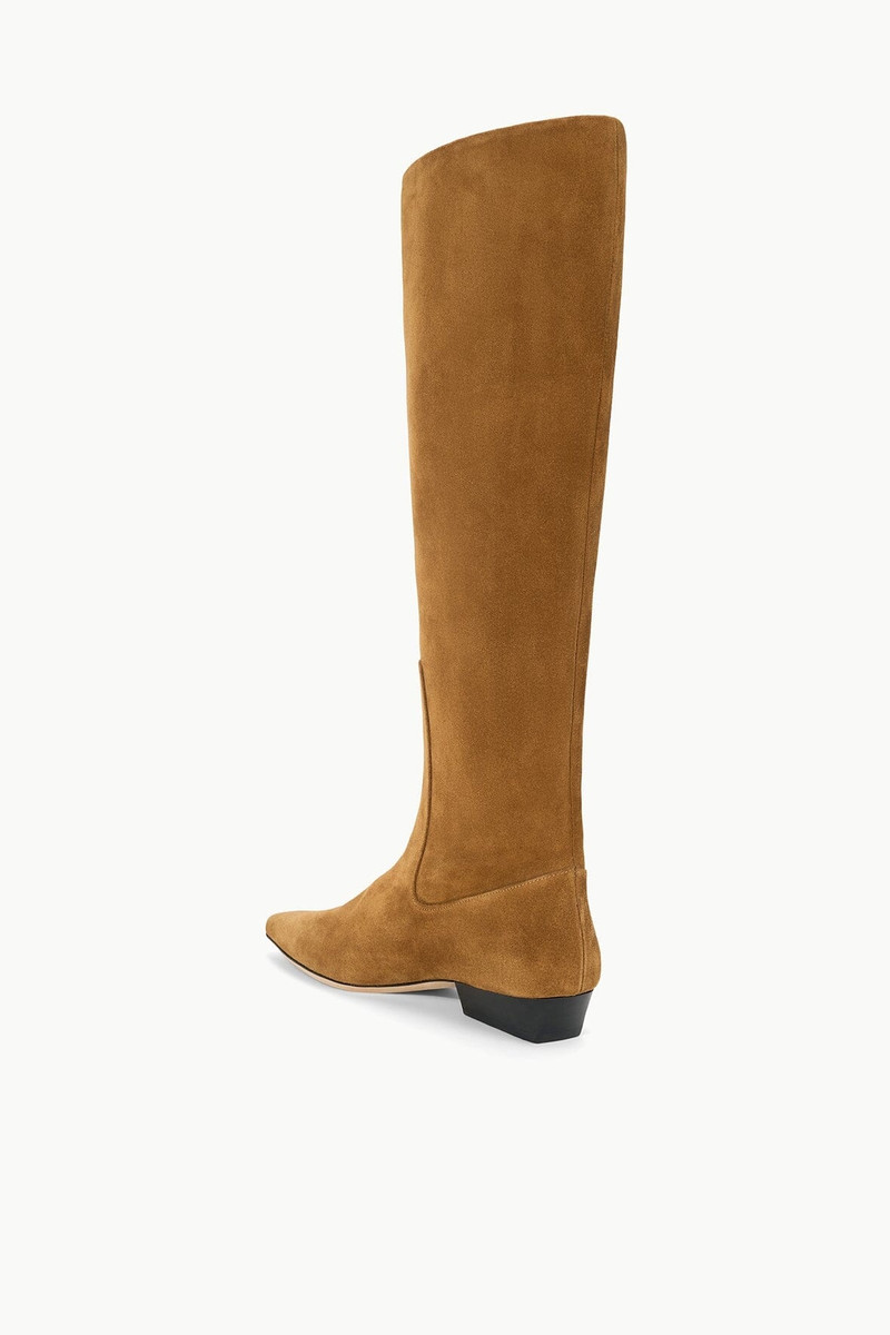 STAUD STAUD WALLY FLAT BOOT TAN SUEDE outlook