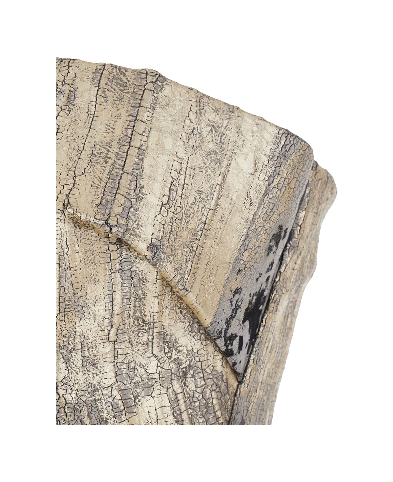 'prong' Metallic Dress With Cut-out Detail And Distressed Effect In Cotton Blend Woman - 3
