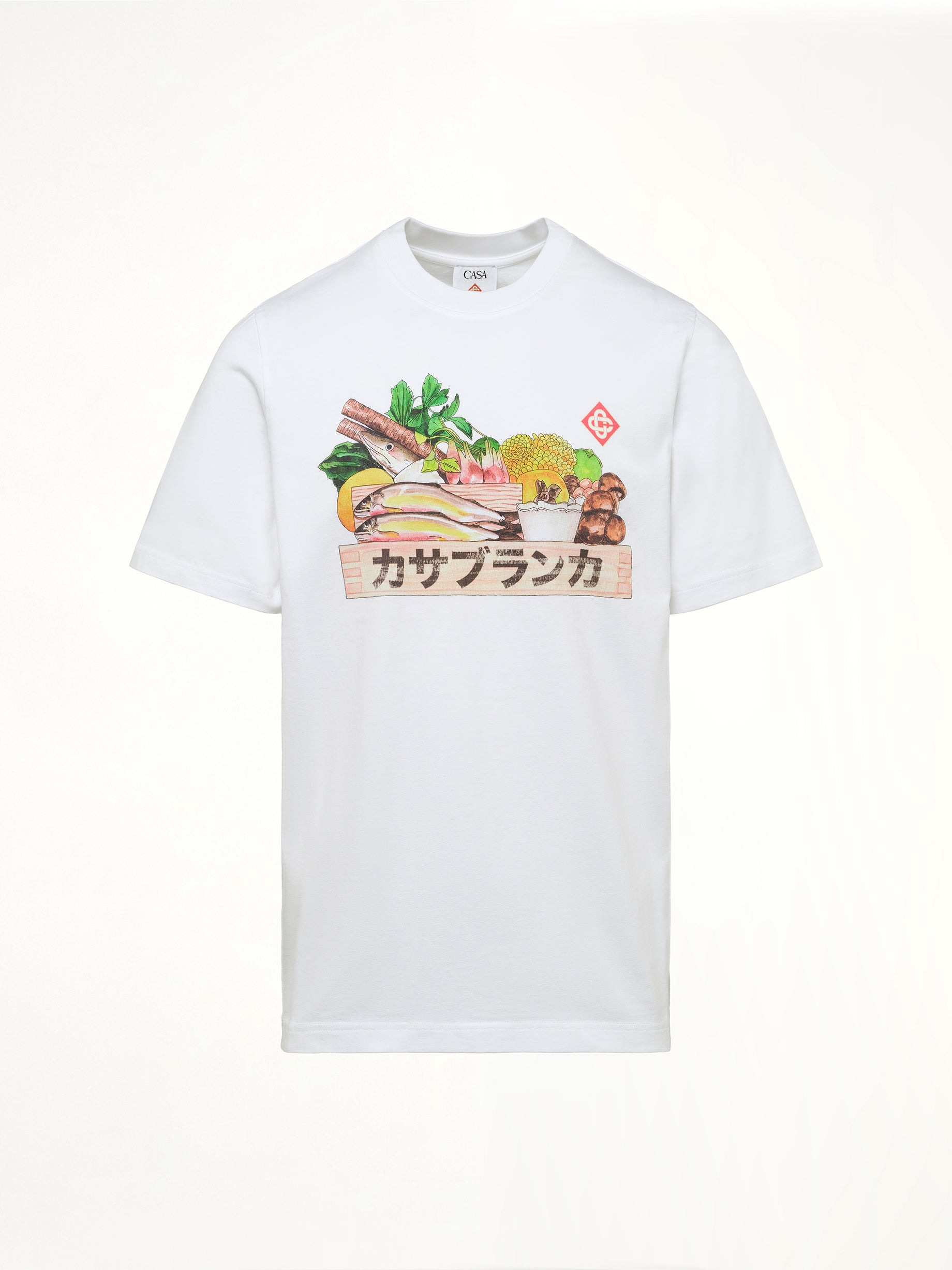 Casablanca Ingredient Printed T-Shirt in White - 2
