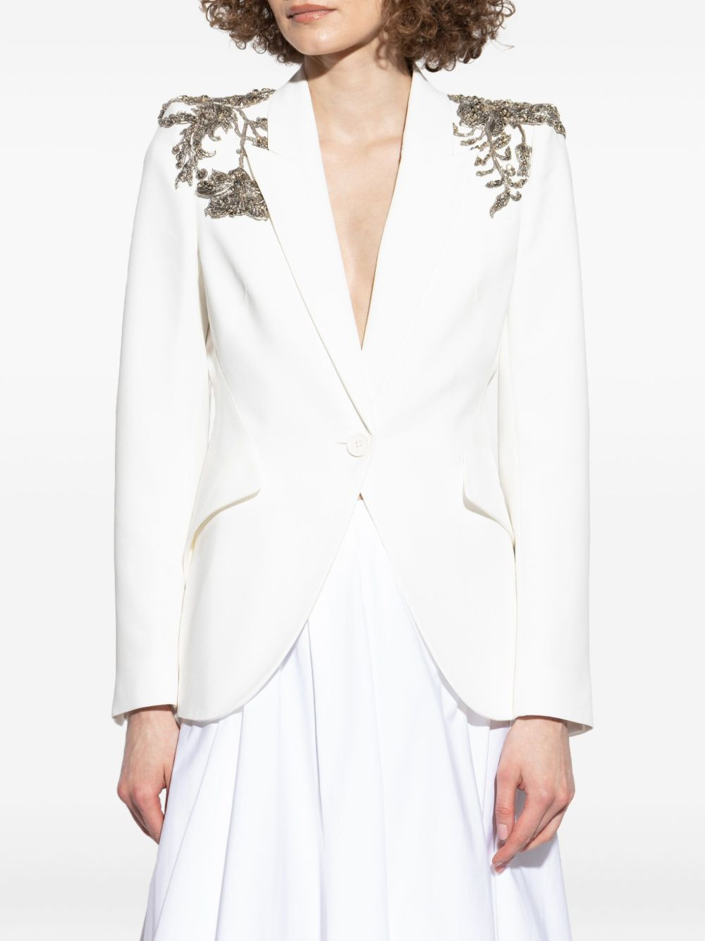 embellished shoulder blazer - 3
