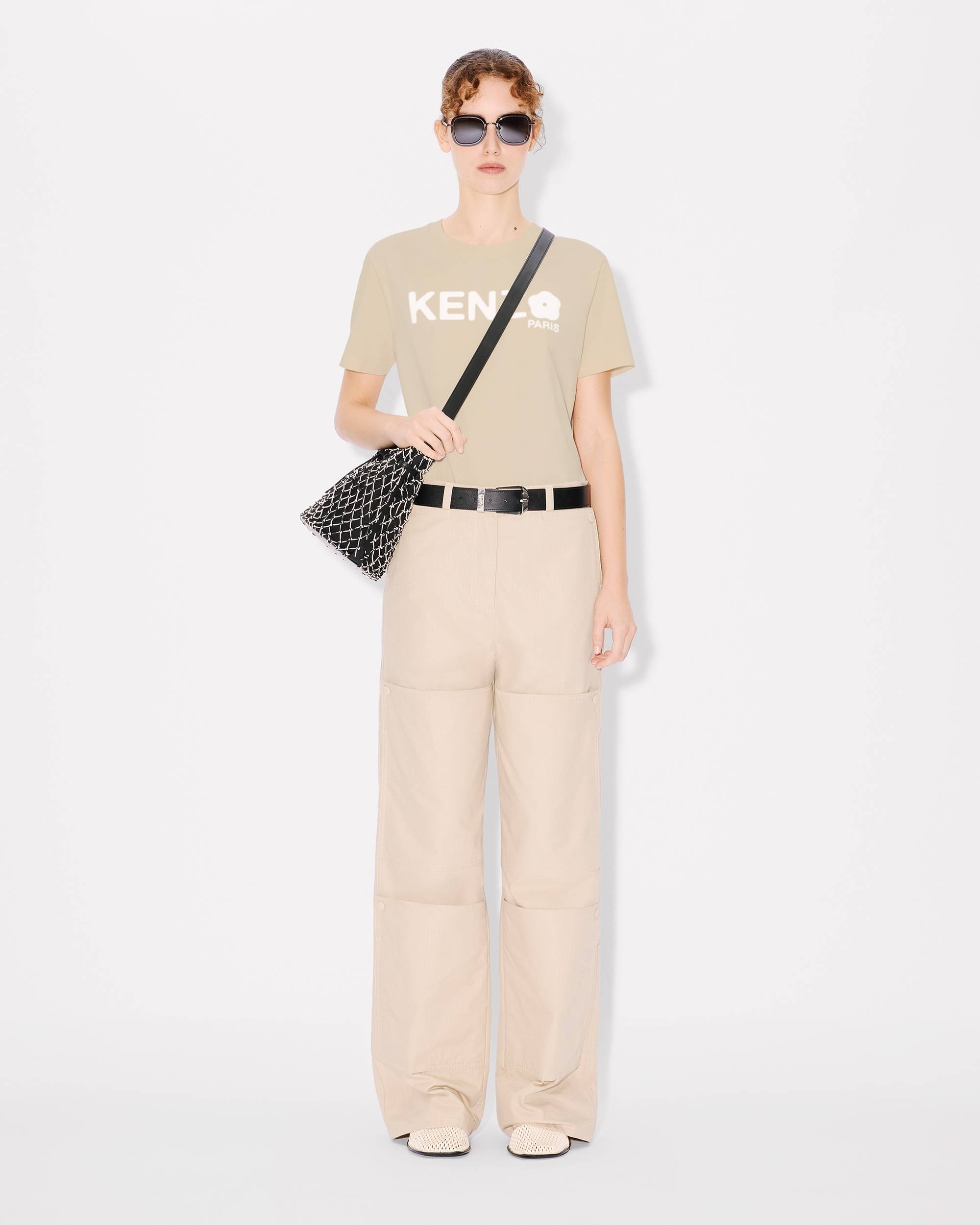 'KENZOAMA' bucket bag in canvas and fishnet - 5