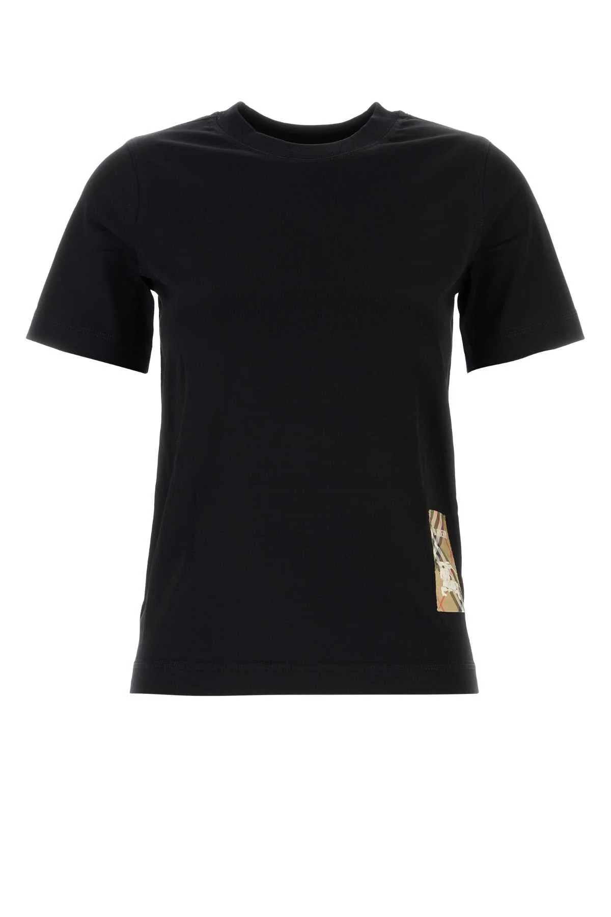 Burberry Women Black Cotton T-Shirt - 1