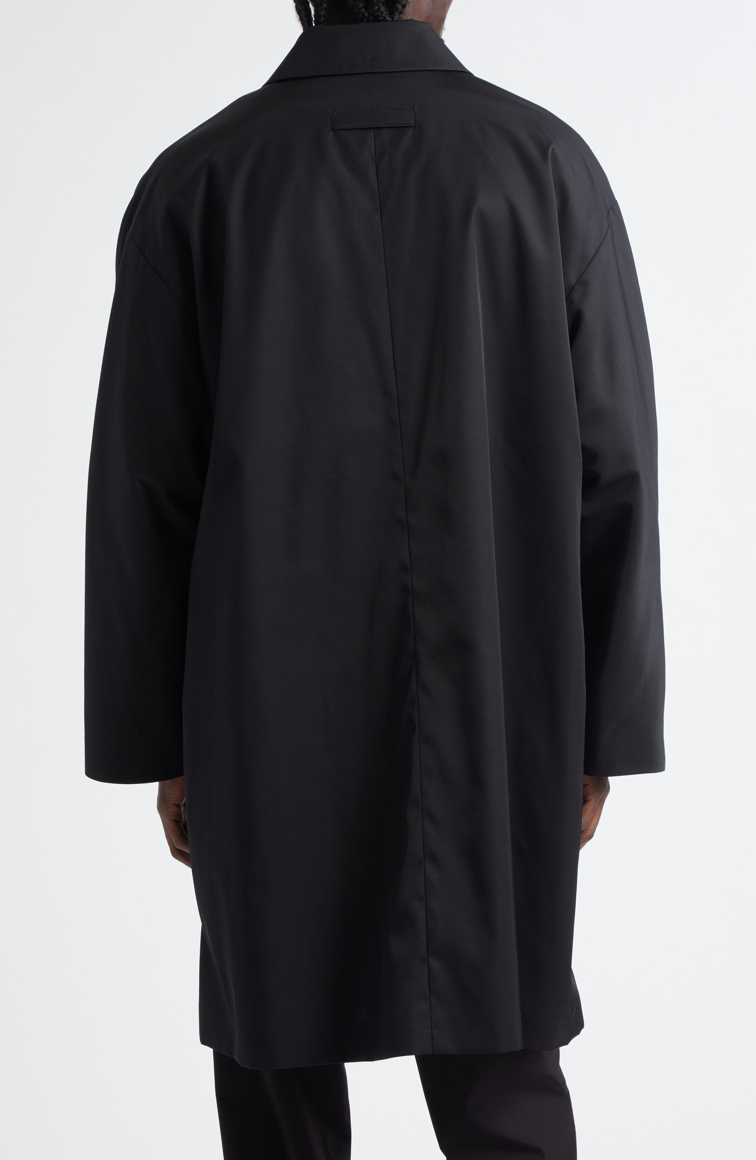 Fear of God Nylon & Wool Car Coat in Black at Nordstrom - 3