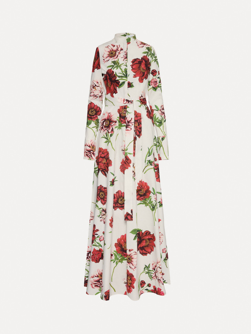 PEONY COTTON POPLIN CAFTAN 1