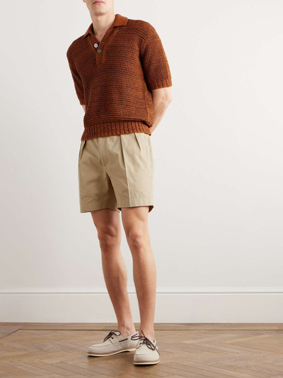 Ralph Lauren Straight-Leg Pleated Cotton-Twill Shorts outlook