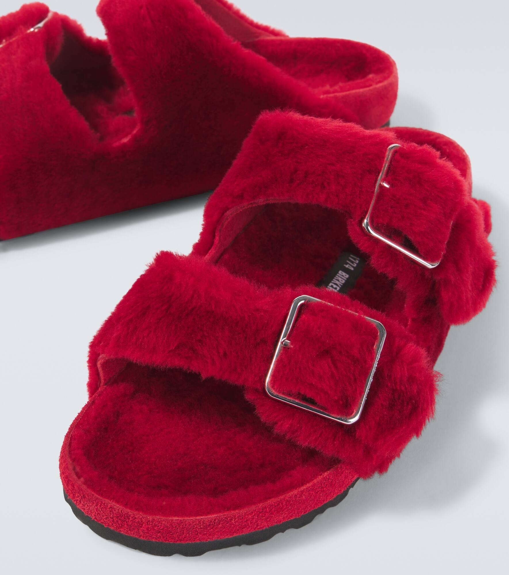 Arizona 1774 shearling-lined suede sandals - 3