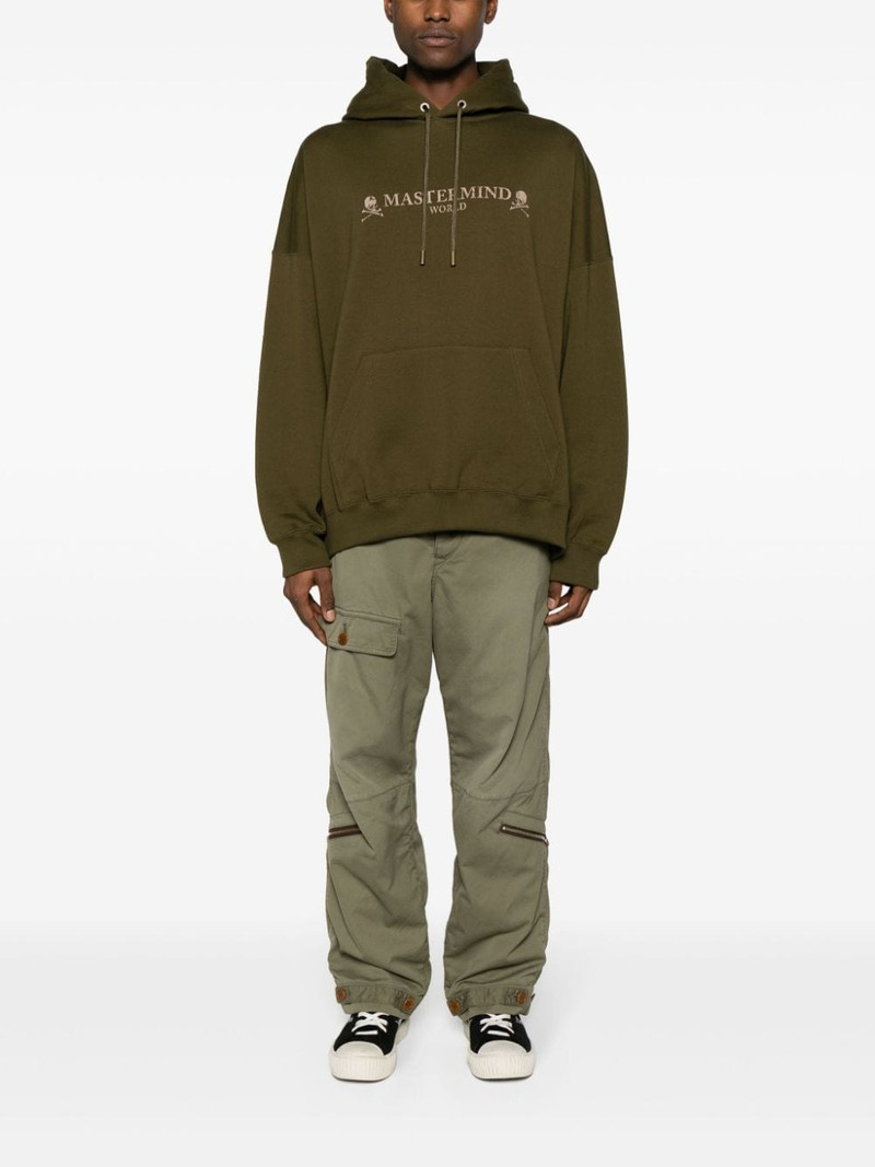mastermind JAPAN logo-print cotton hoodie outlook