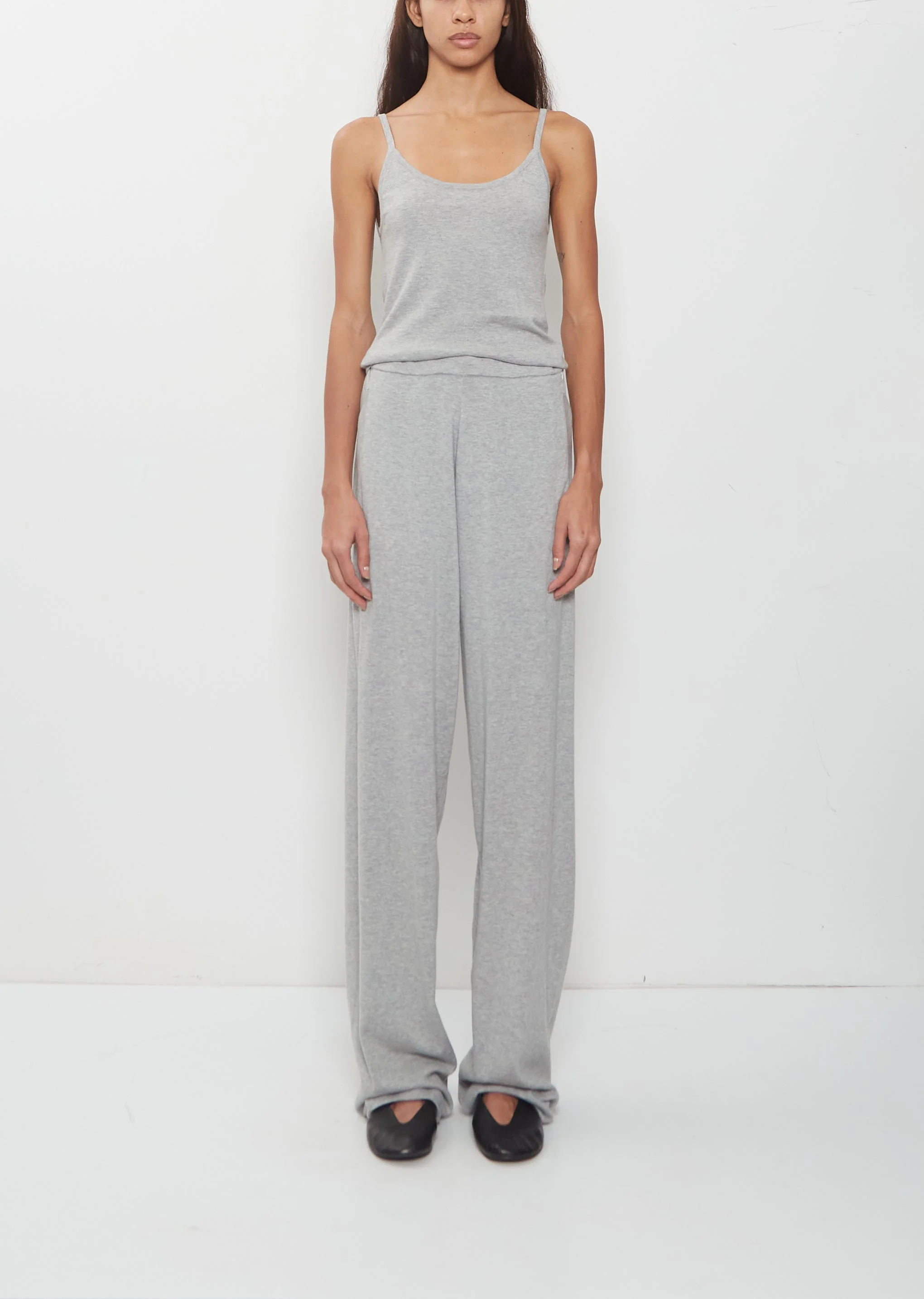 n°353 Relax Cotton Cashmere Trousers — Grey - 1