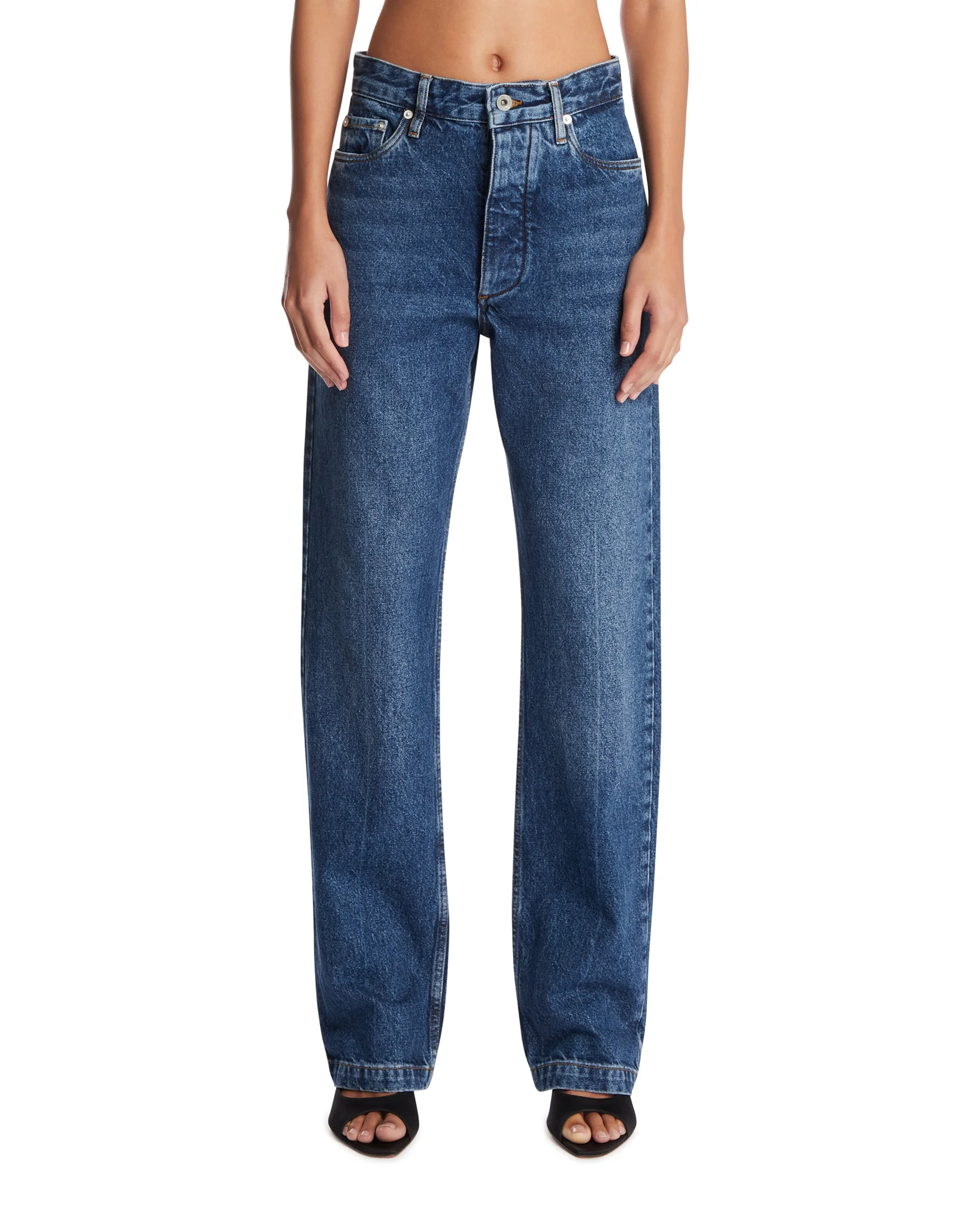 Blue Barra Straight-Leg Jeans - 1