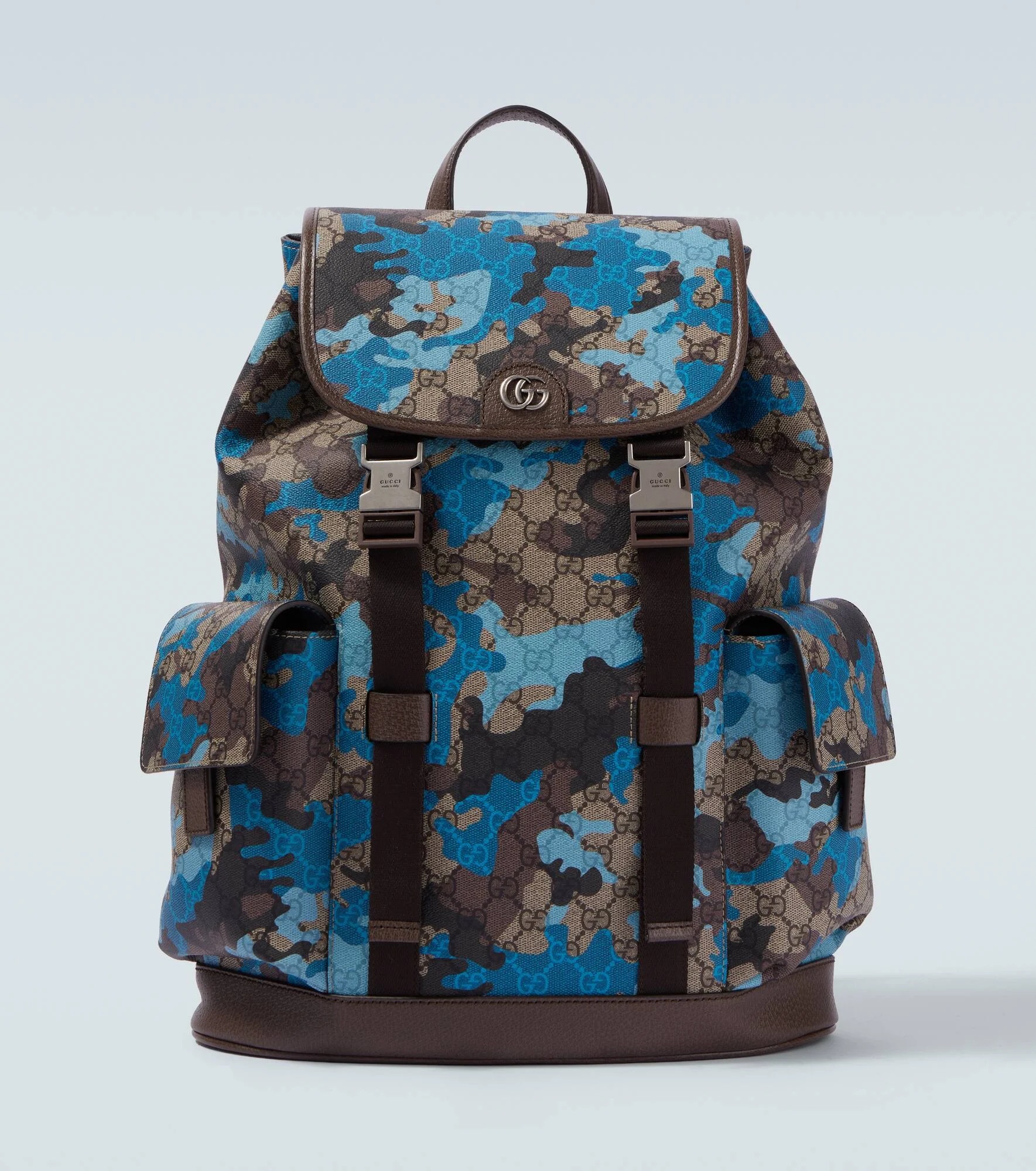 GG Canvas camouflage backpack - 1