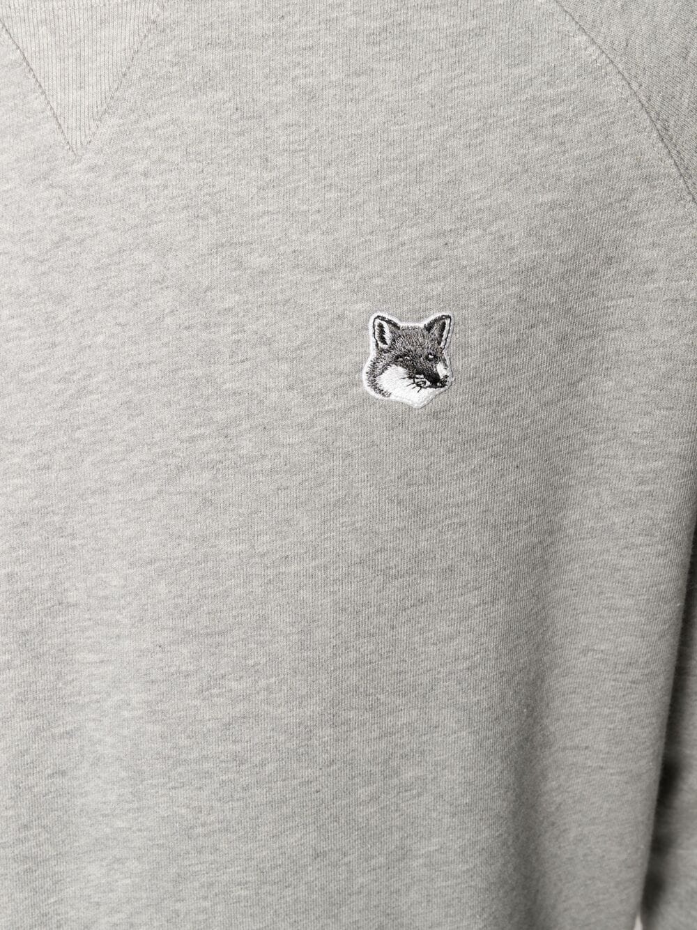 embroidered-logo cotton sweatshirt - 5