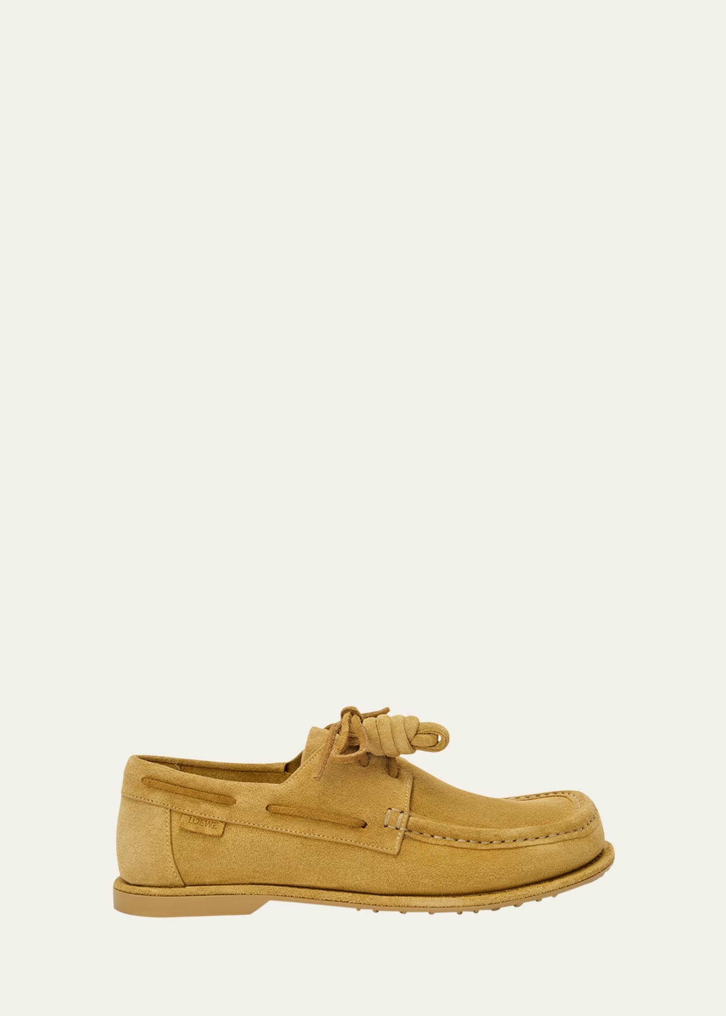 Men's Campo Suede Flamenco-Knot Boat Shoes - 1