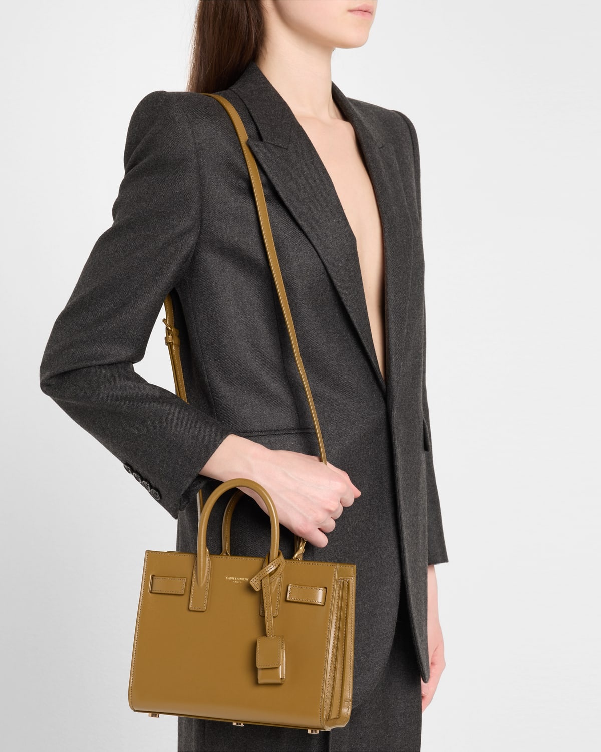 Sac De Jour Nano Top-Handle Bag in Smooth Leather - 2
