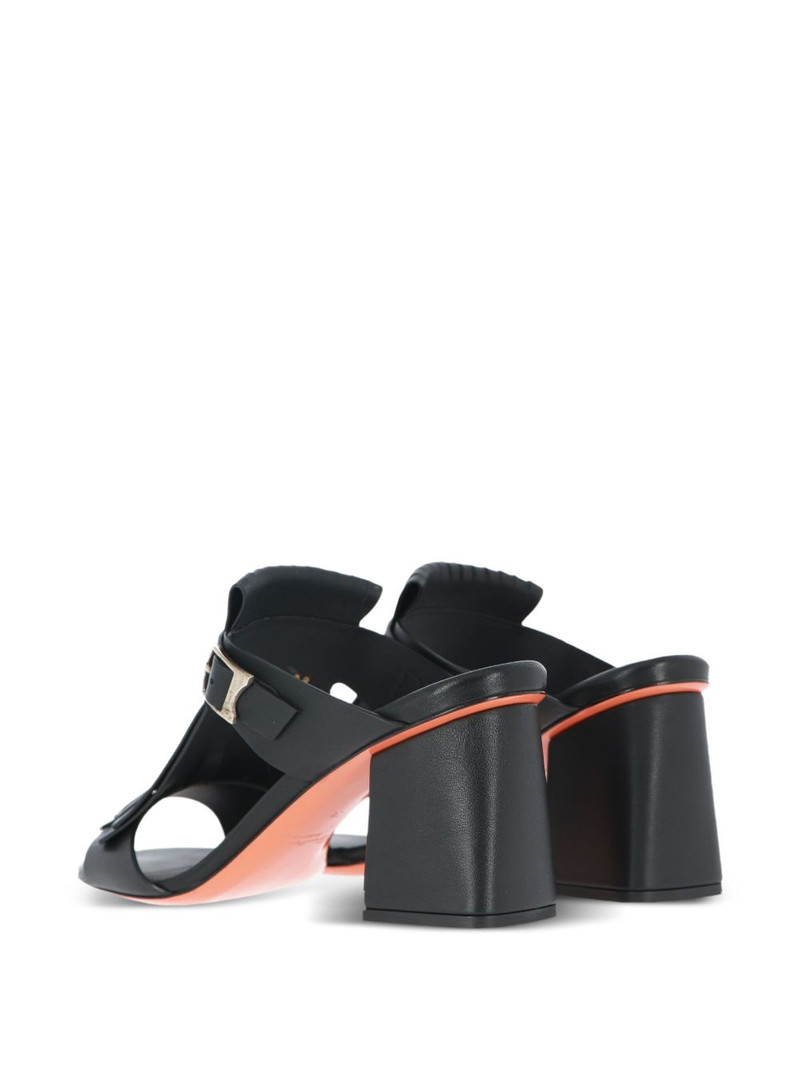 Santoni 75mm Calyps75fr fringed-detail buckle pumps outlook