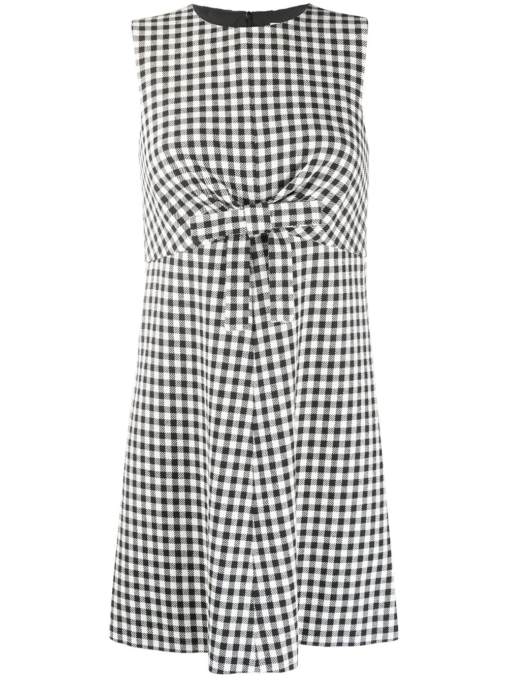 gingham check mini dress - 1