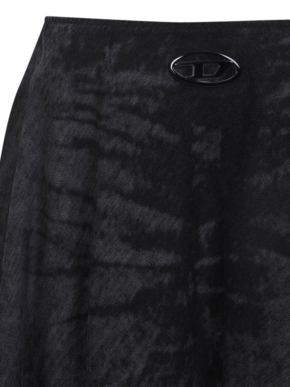 frayed-hem a-line skirt - 3