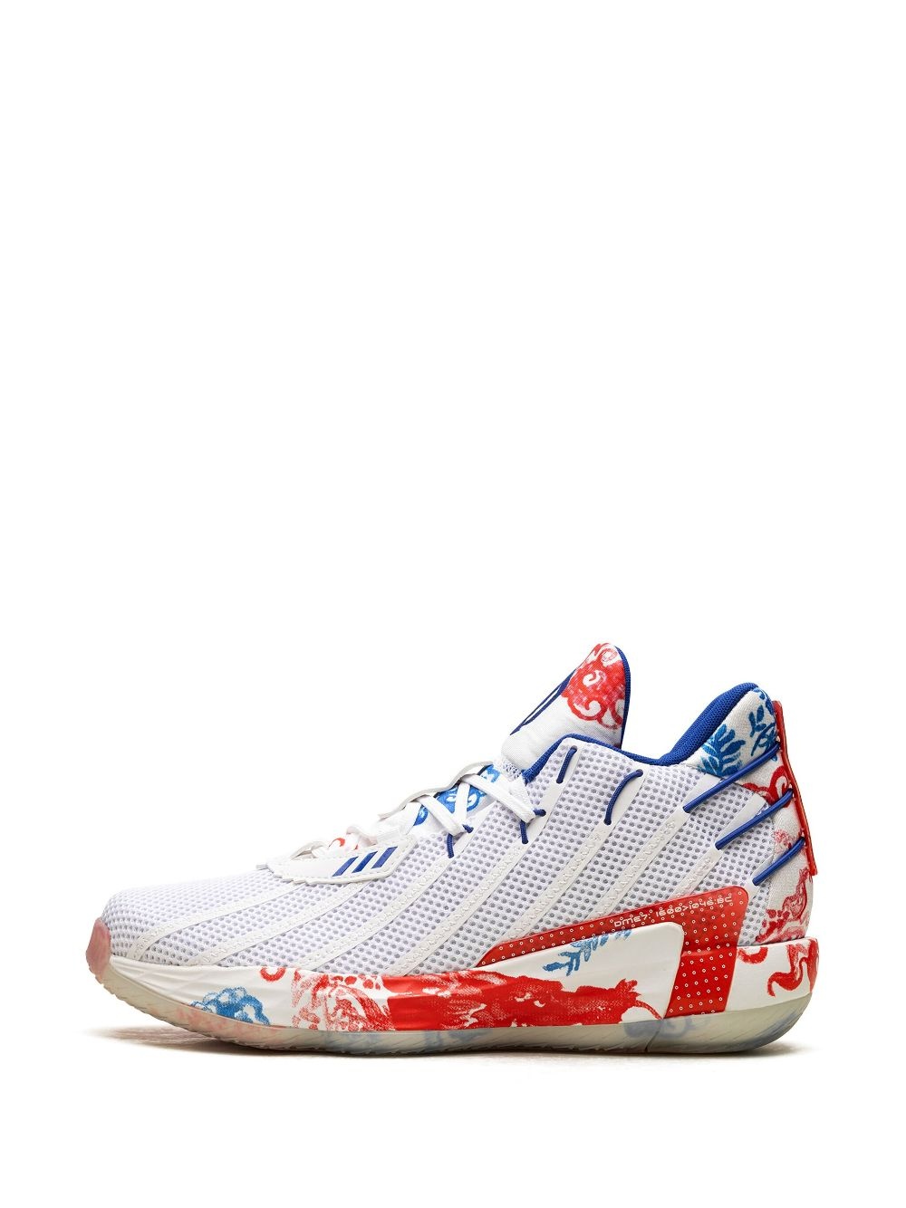 Dame 7 "Fine China - Cloud White/Royal Blue/Vivid Red" sneakers - 5