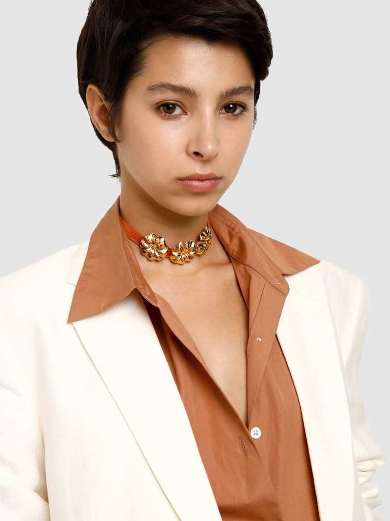 DESTREE Elizabeth Daisy velvet choker outlook
