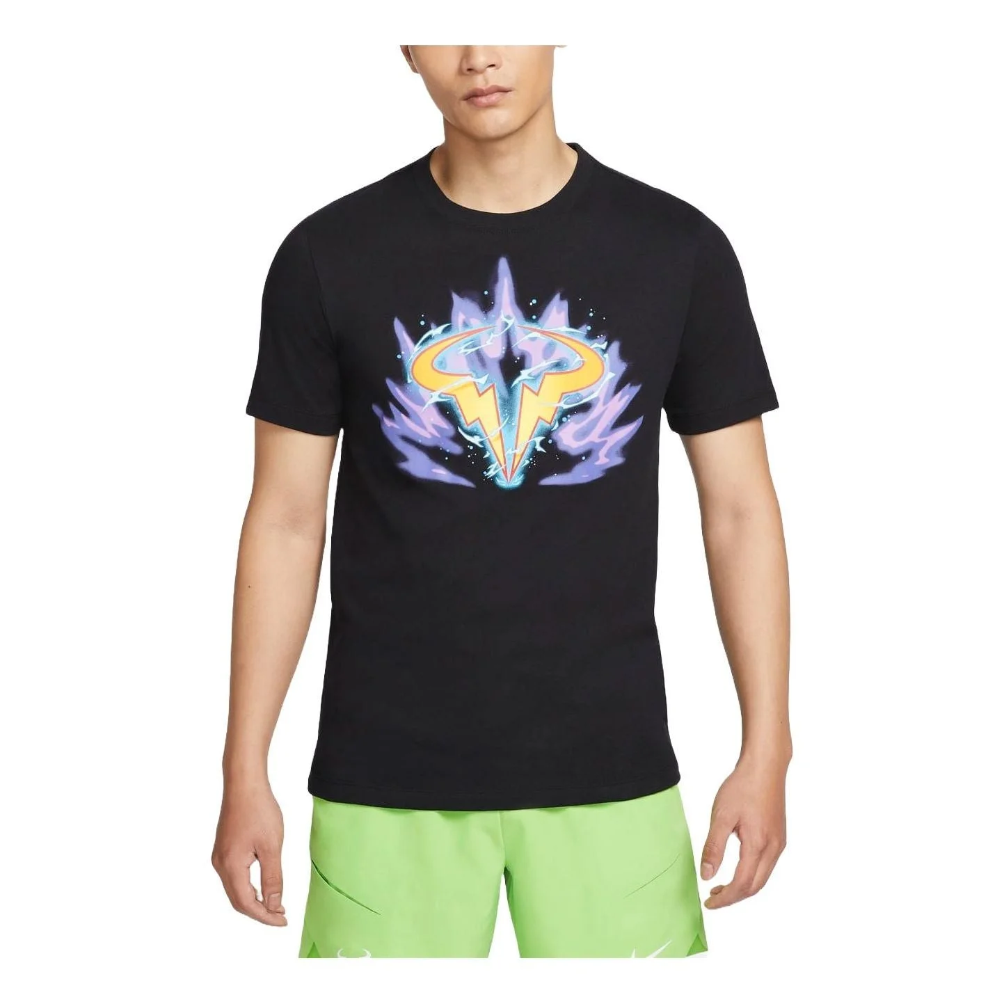 NikeCourt Dri-FIT Rafa Tennis T-Shirt Asia Sizing 'Black' FV8437-010 - 1
