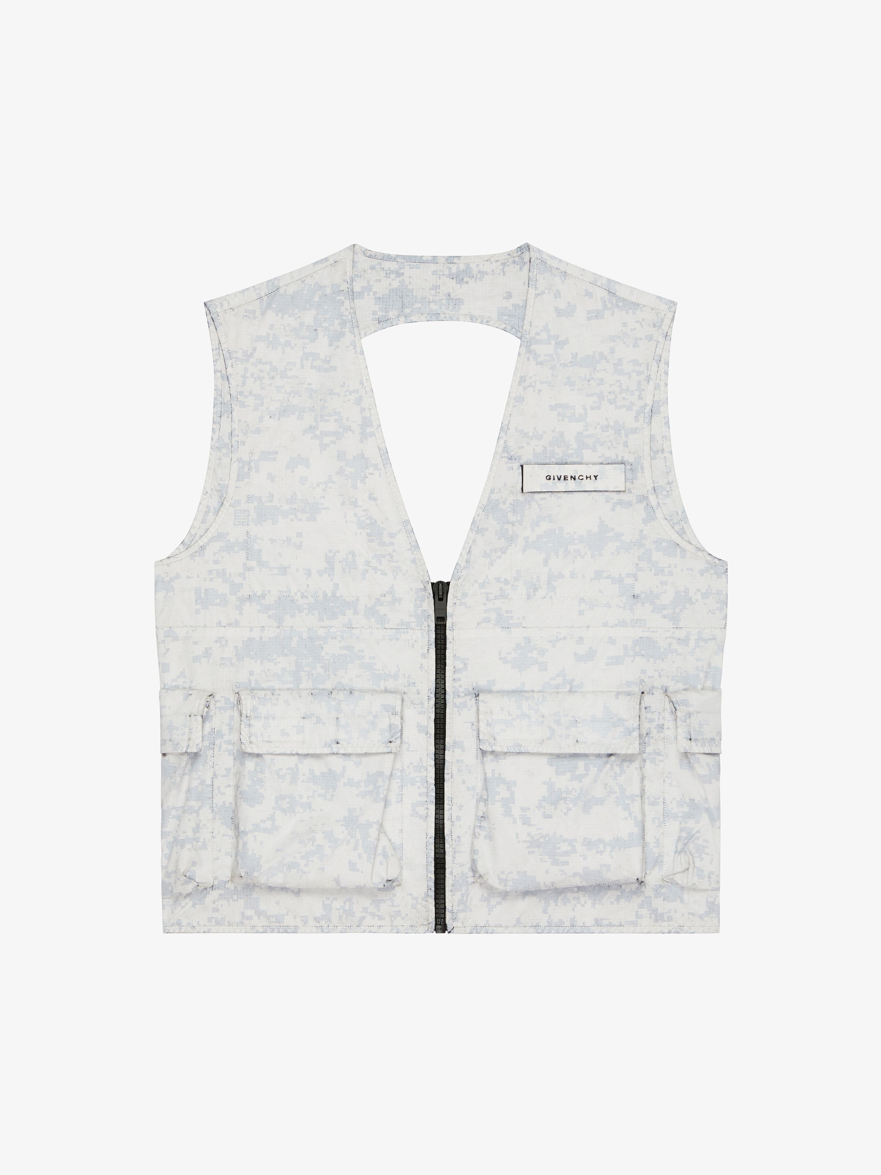 SLEEVELESS CARGO JACKET - 1