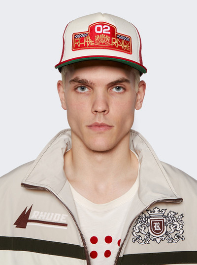 Rhude Rally Trucker Hat Red And White outlook