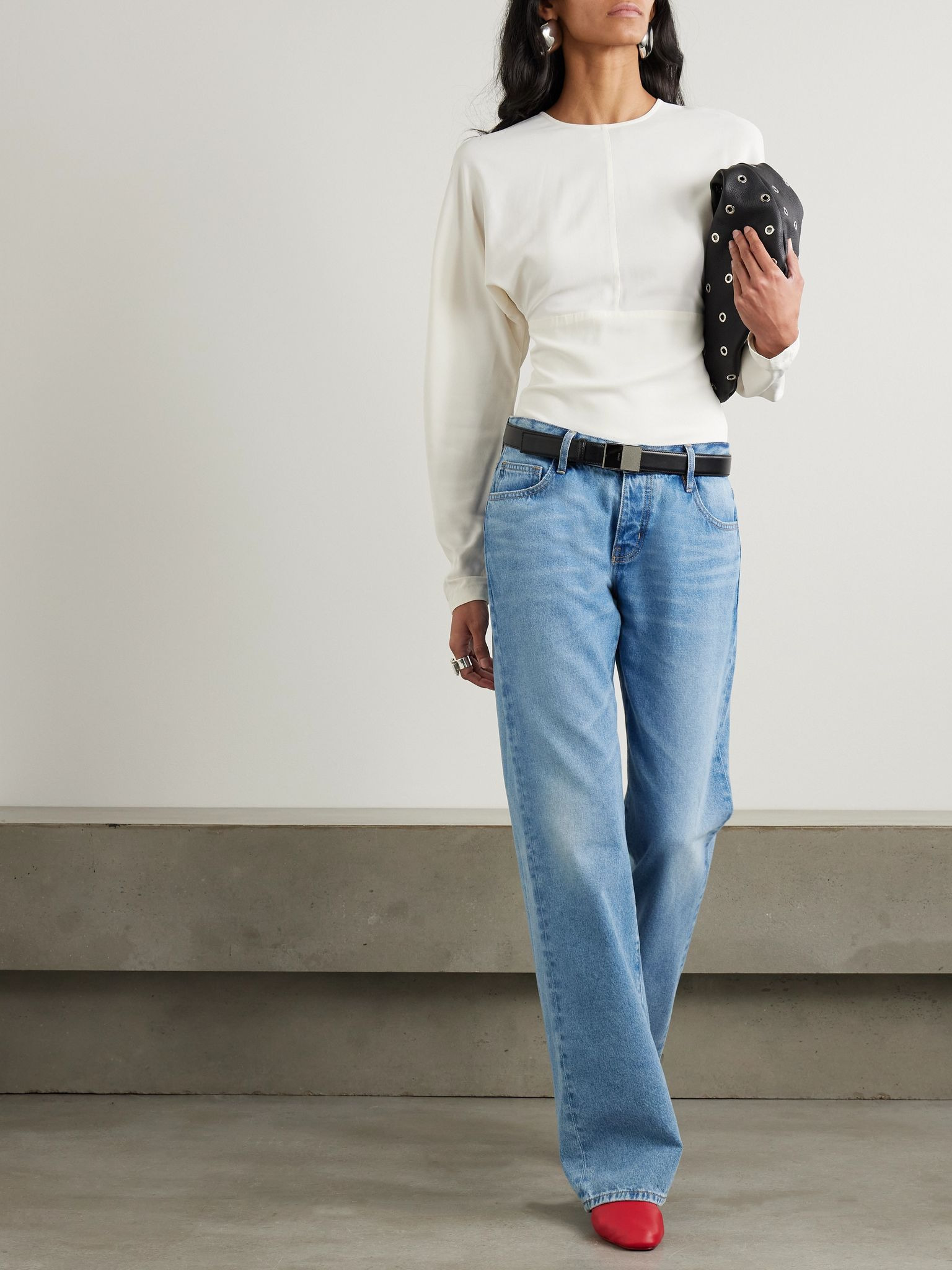 + Outland Denim 90s low-rise straight-leg organic jeans Light denim - 2
