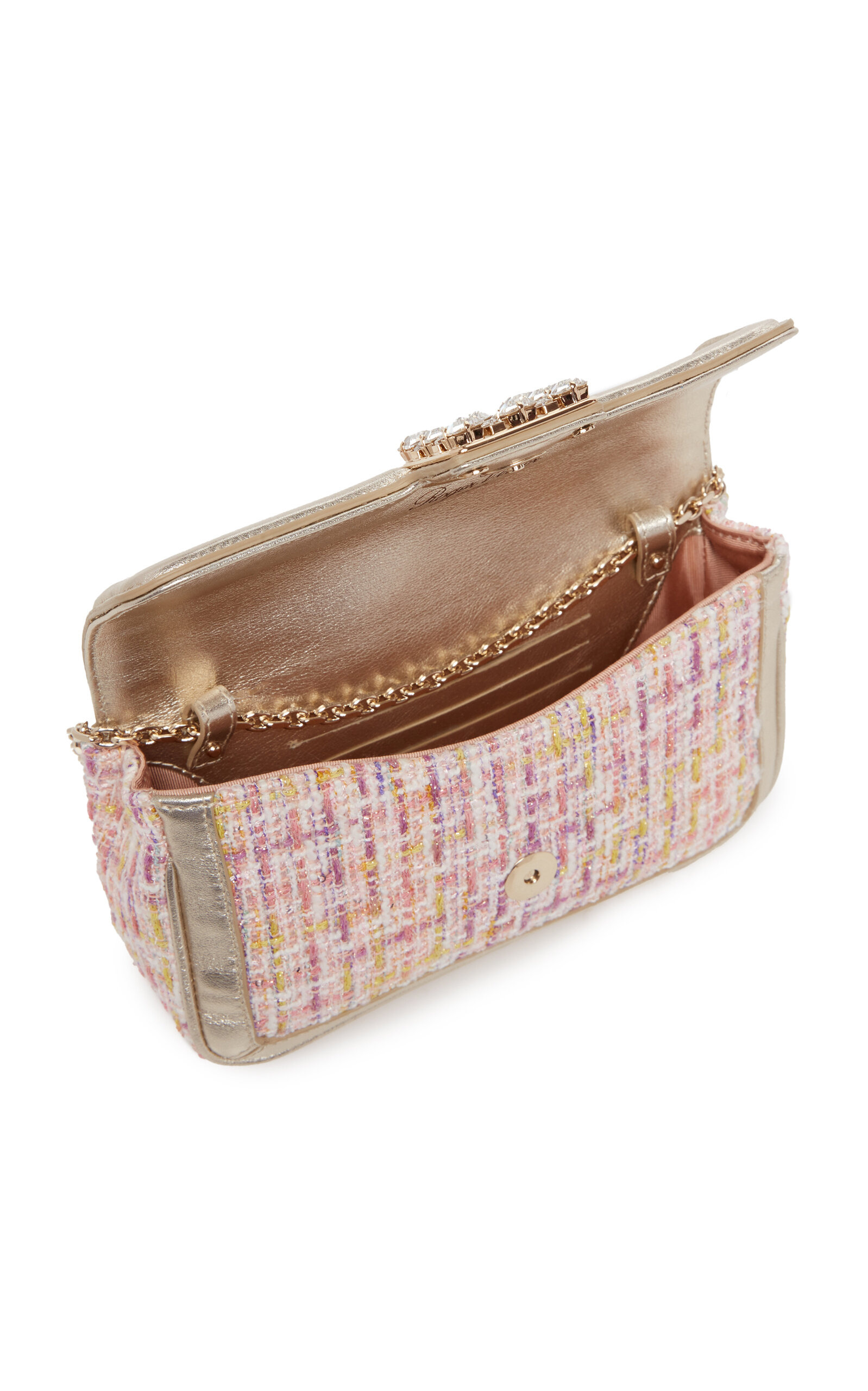 Viv' Jeu De Fille Tweed Envelope Bag pink - 7
