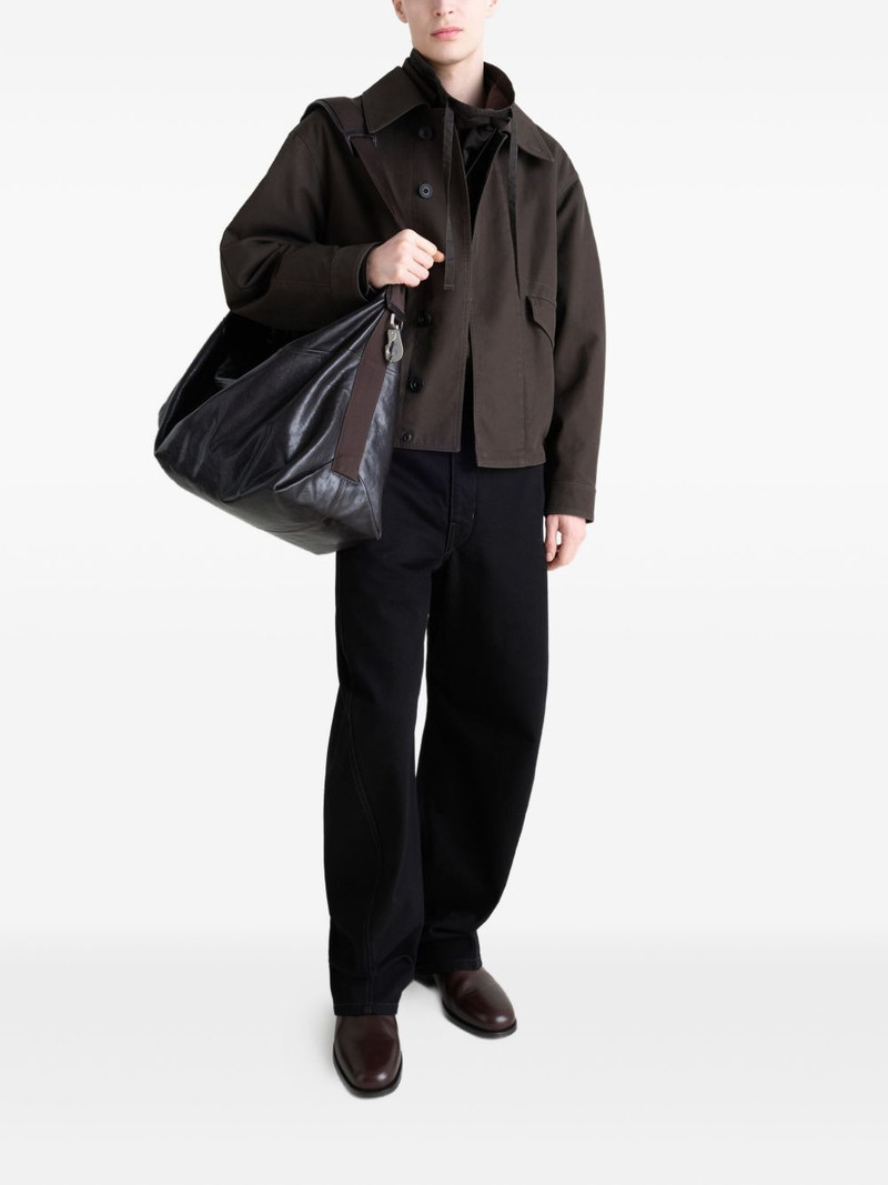 Lemaire Berlingot leather holdall outlook