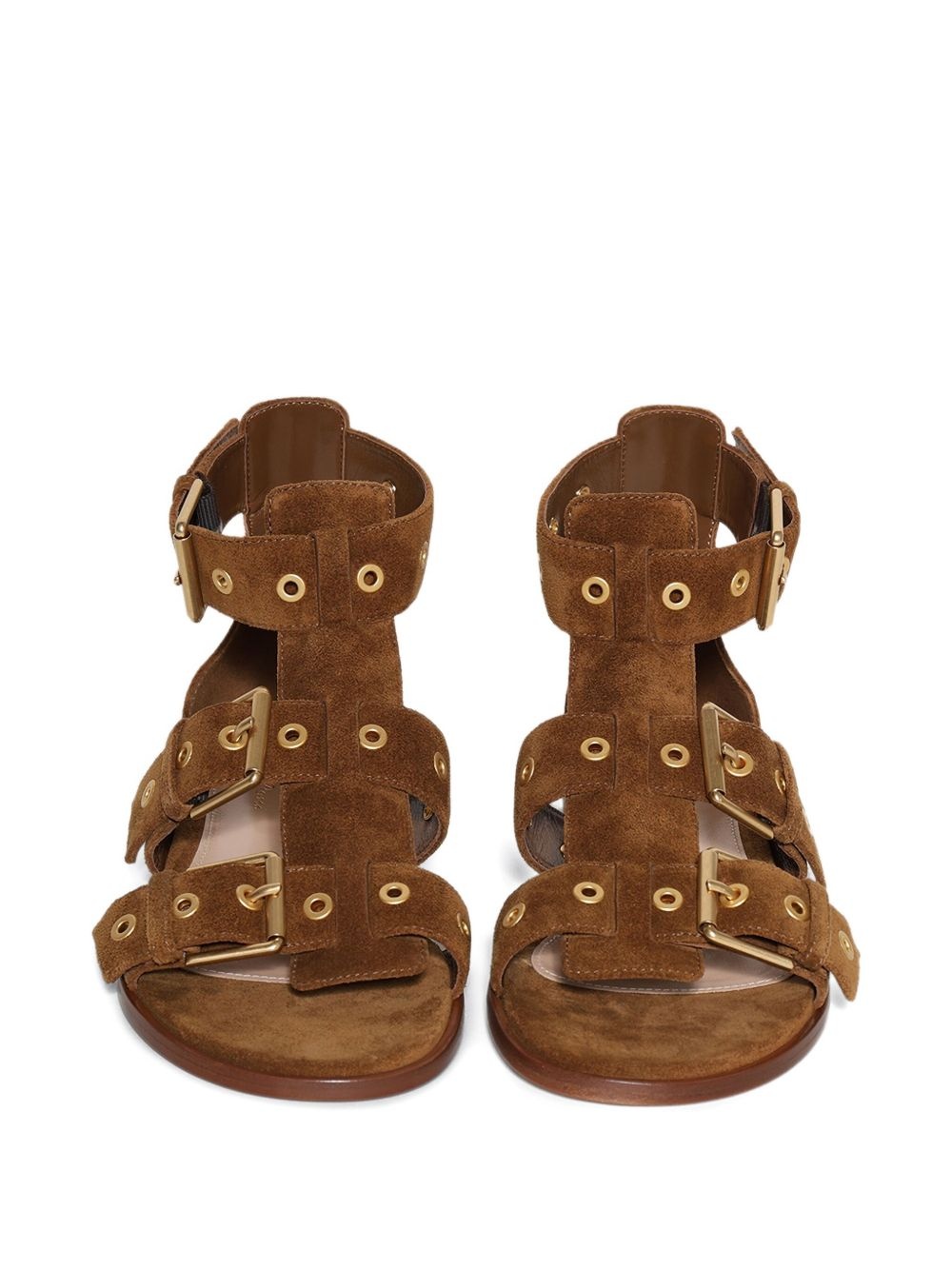buckle-strap flat sandals - 3